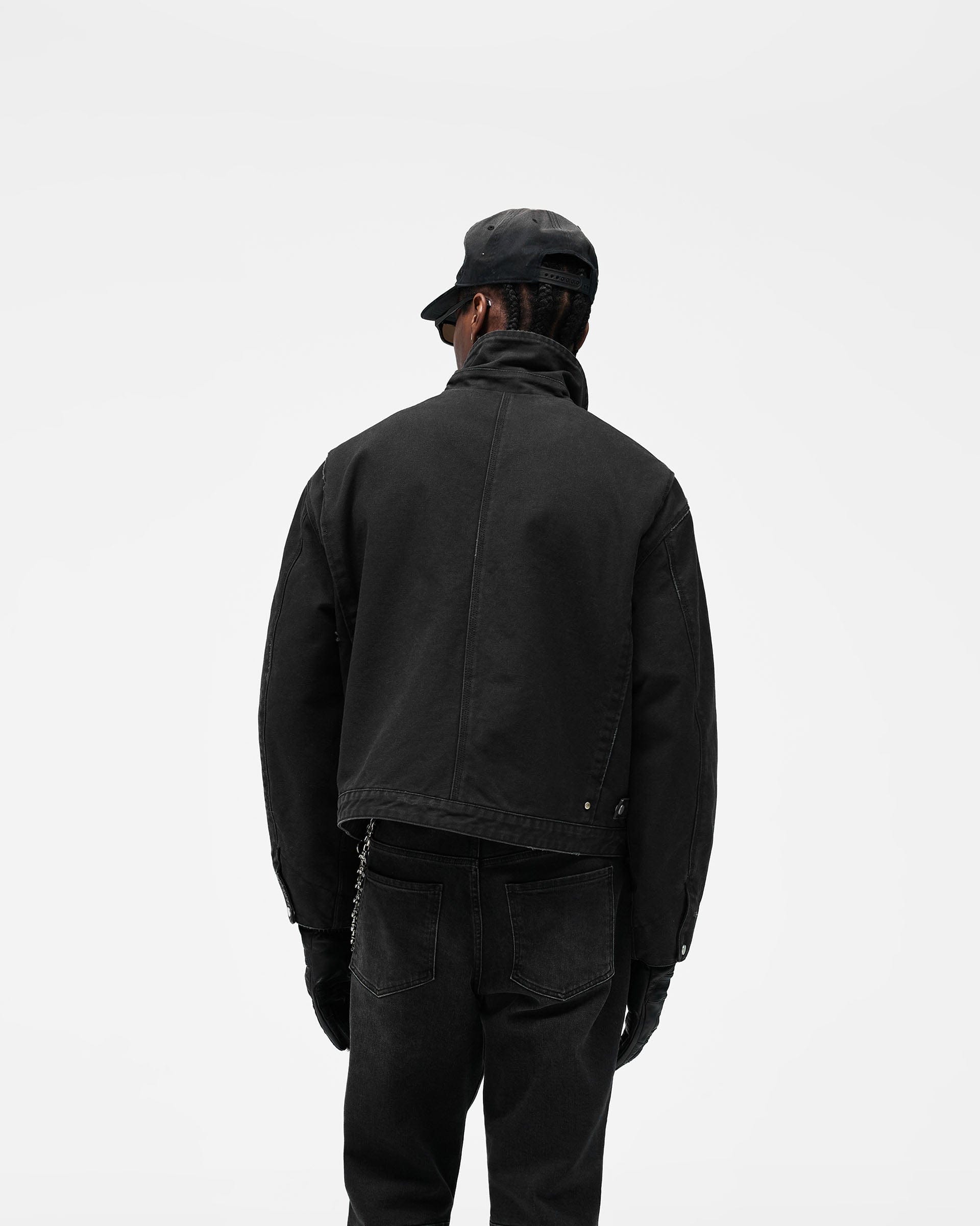 SS26 Heaton Workwear Jacket - Washed Black