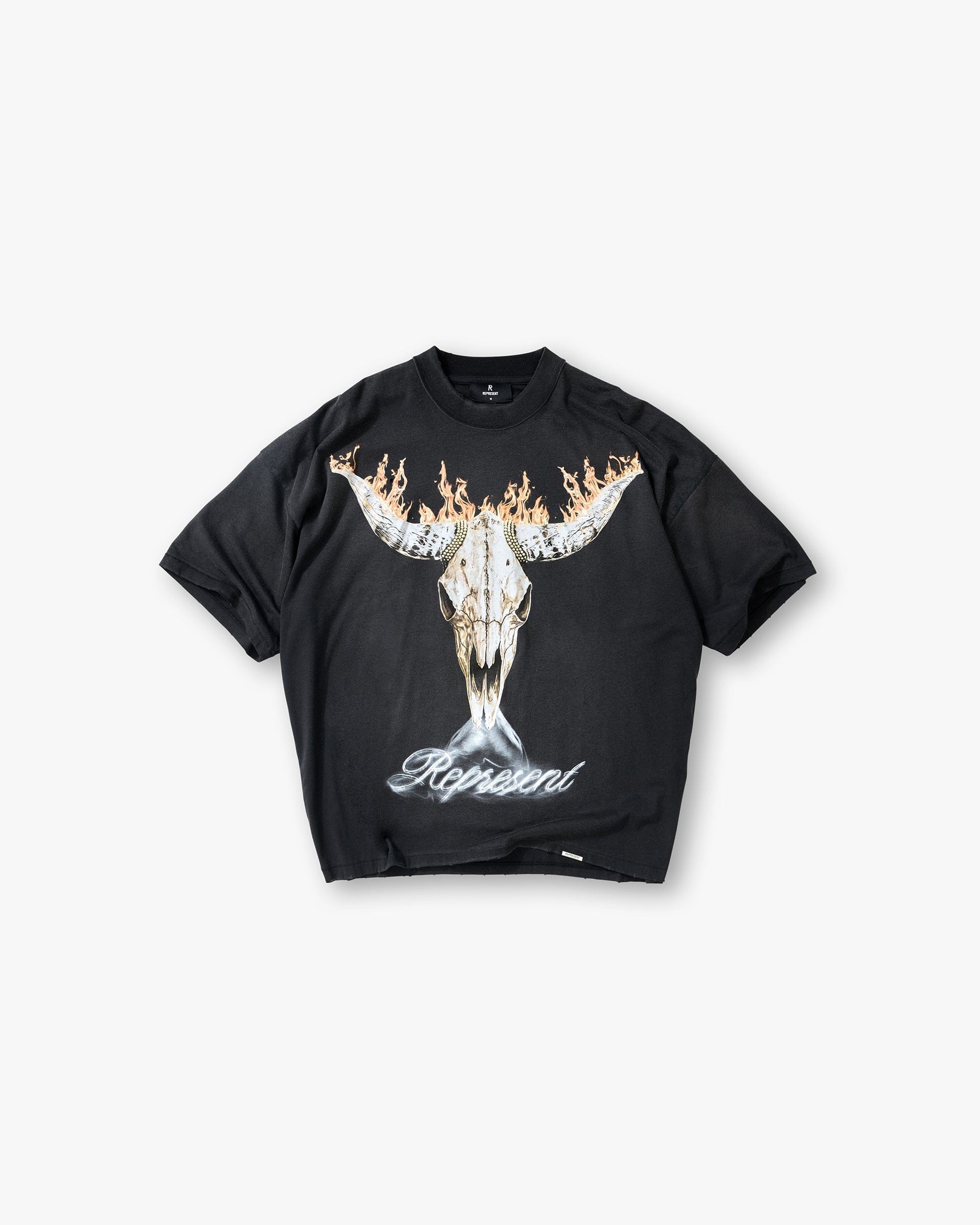 SS26 British Cowboys T-Shirt - Stained Black