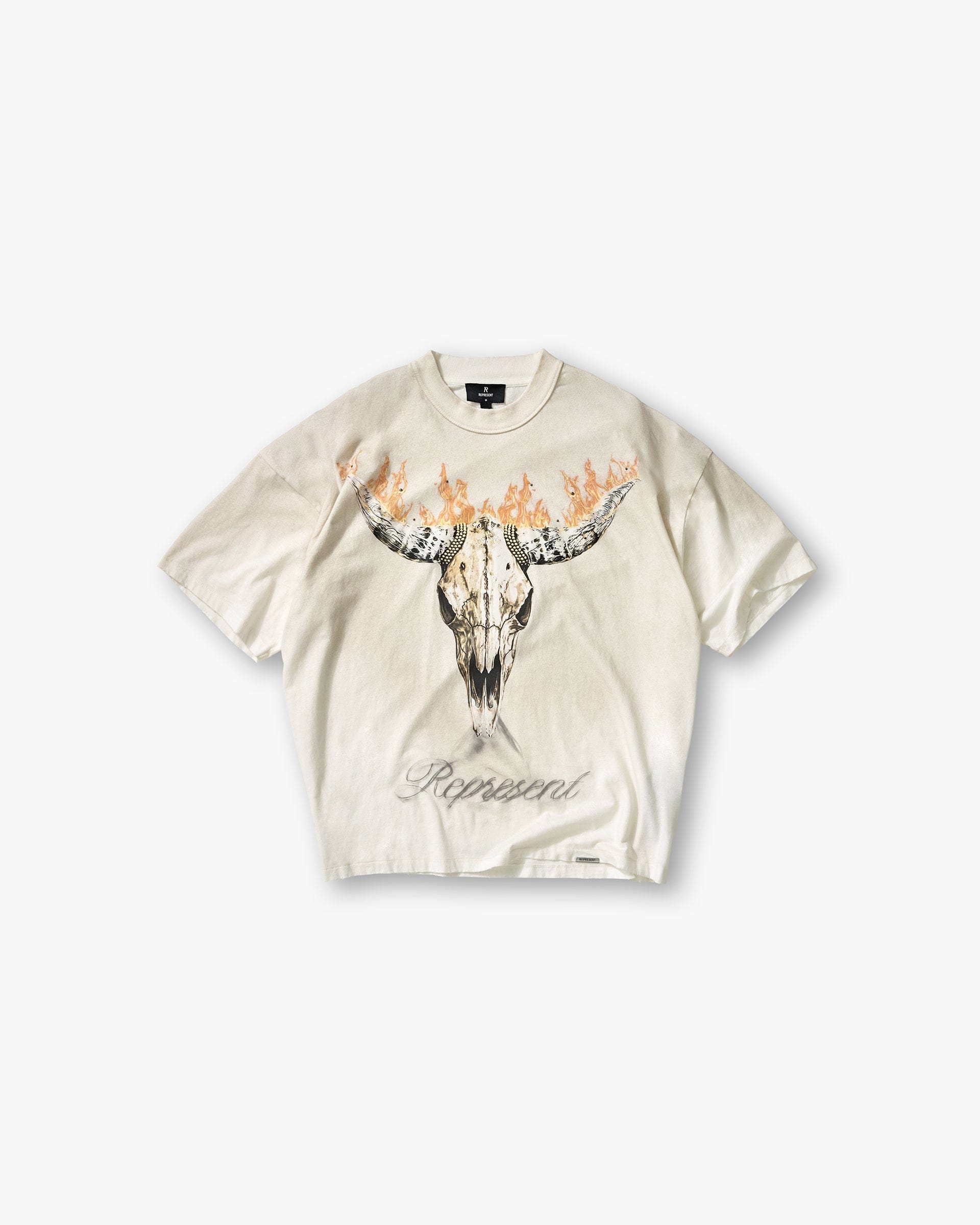 SS26 British Cowboys T-Shirt - Washed Ecru