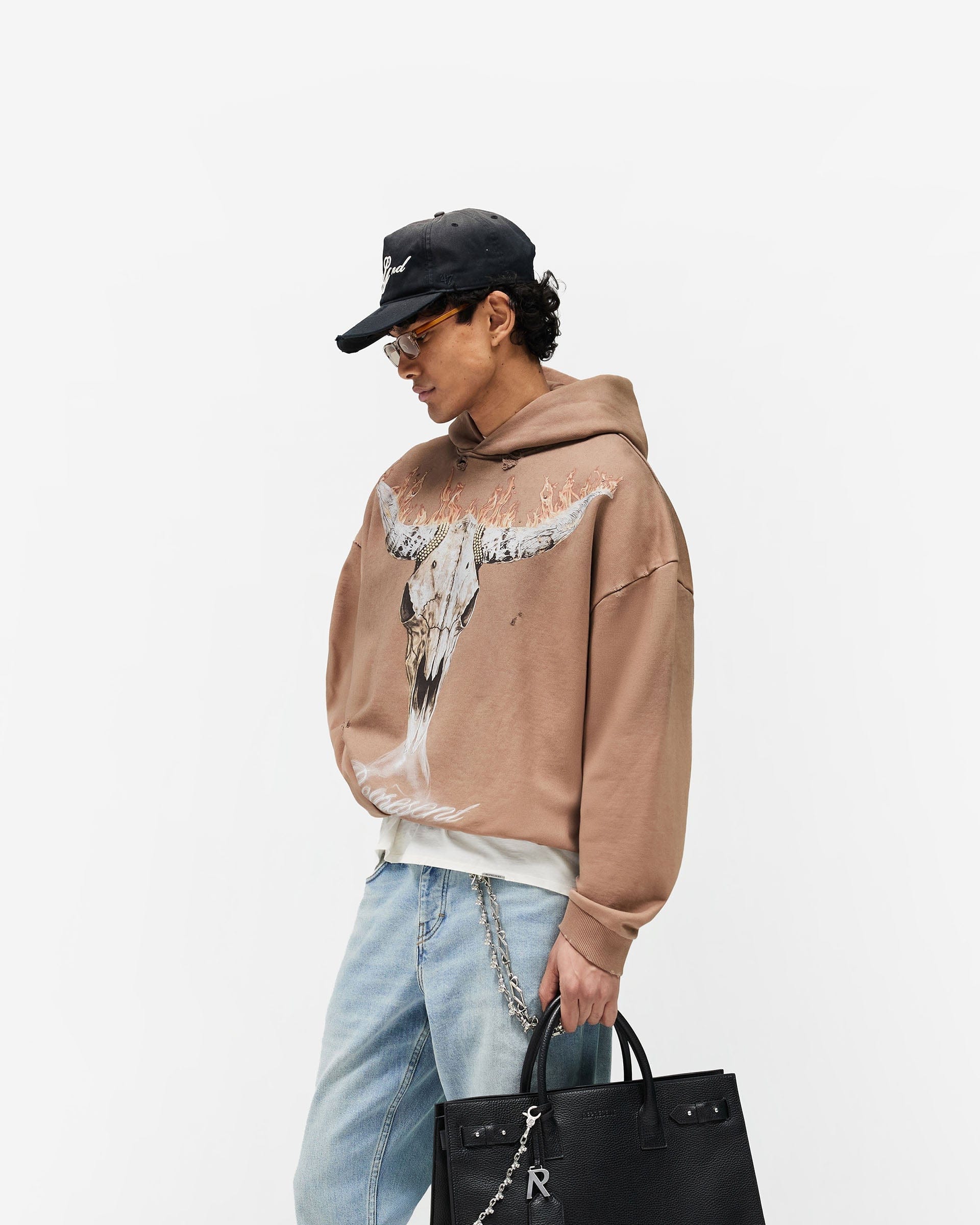 SS26 British Cowboys Hoodie - Dusty Brown