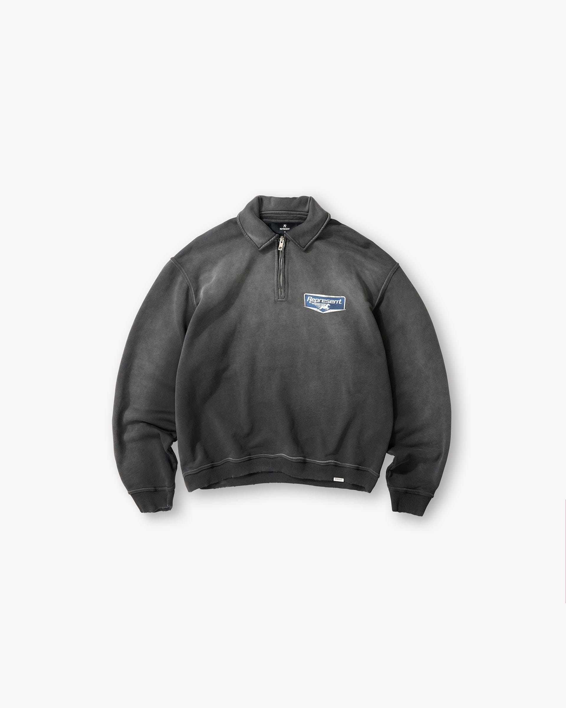 SS26 Nothing Faster Quarter Zip Sweatshirt - Stained Black