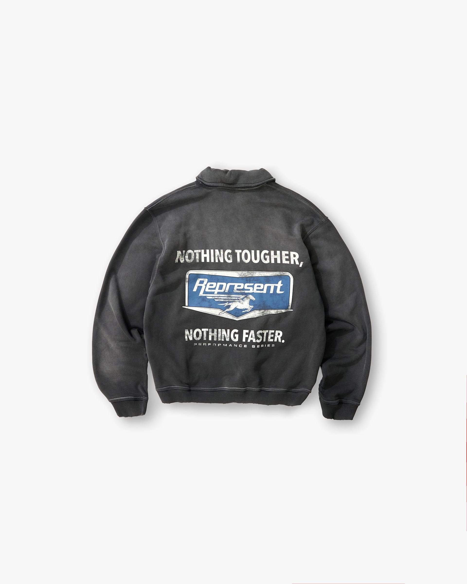 SS26 Nothing Faster Quarter Zip Sweatshirt - Stained Black