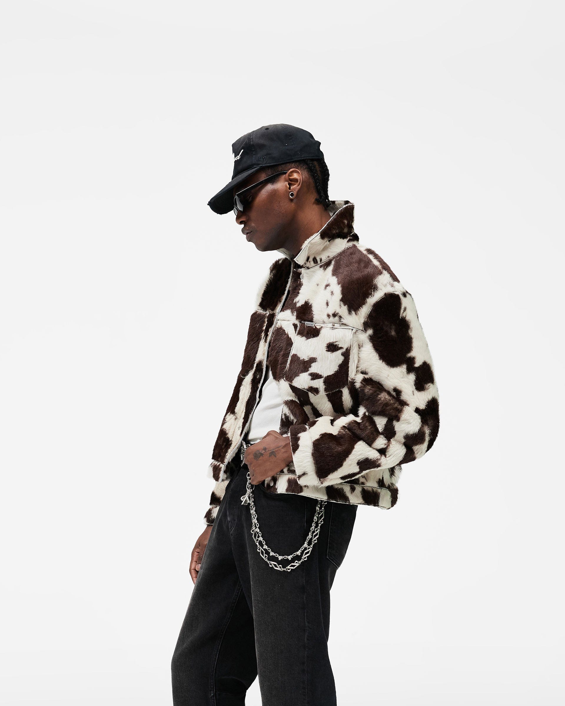 SS26 Cowhide Trucker Jacket - Multi