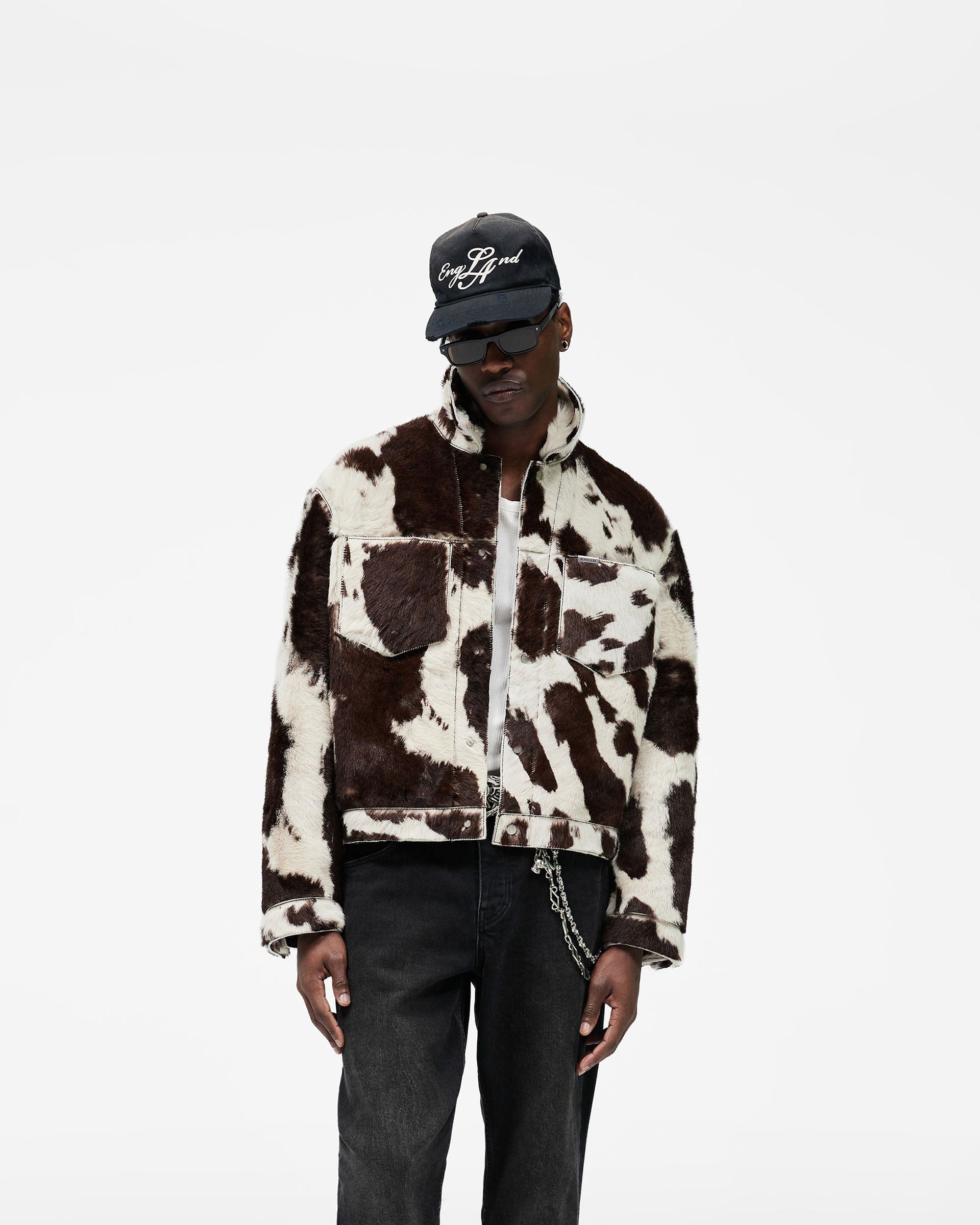 SS26 Cowhide Trucker Jacket - Multi
