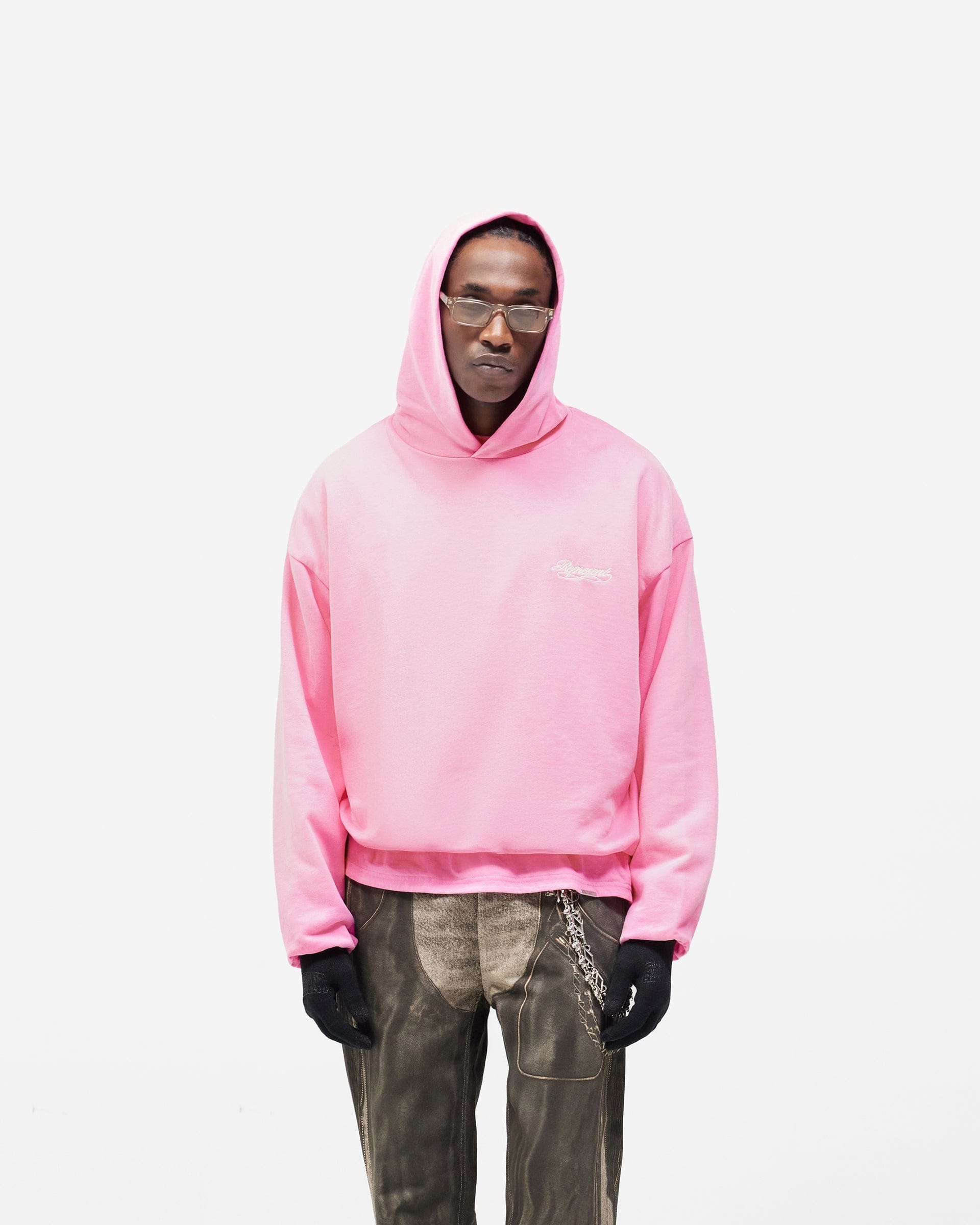 BF25 Dual Layer Script Hoodie - Candy