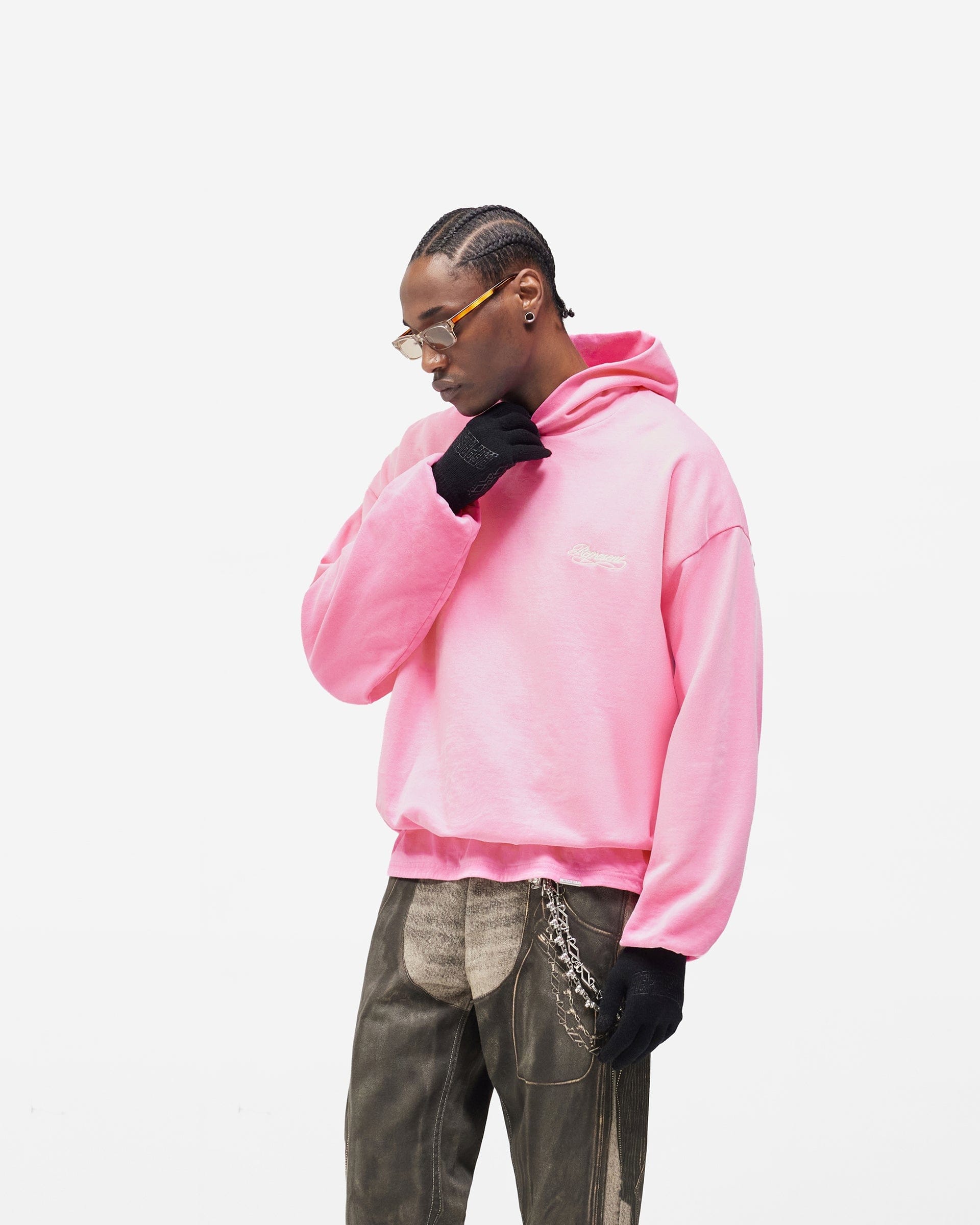 BF25 Dual Layer Script Hoodie - Candy