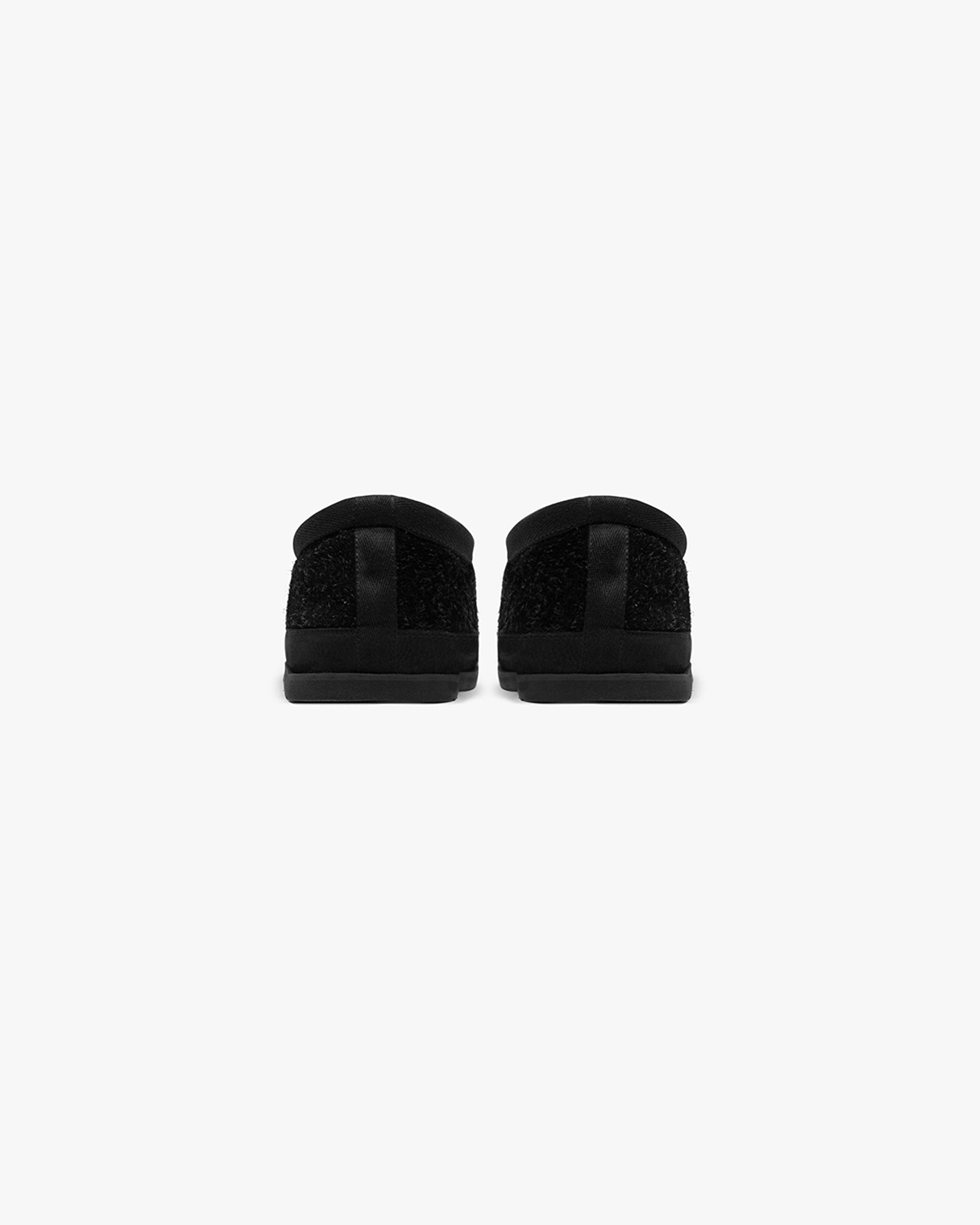 BF25 Winter Mule Hairy Suede - Black