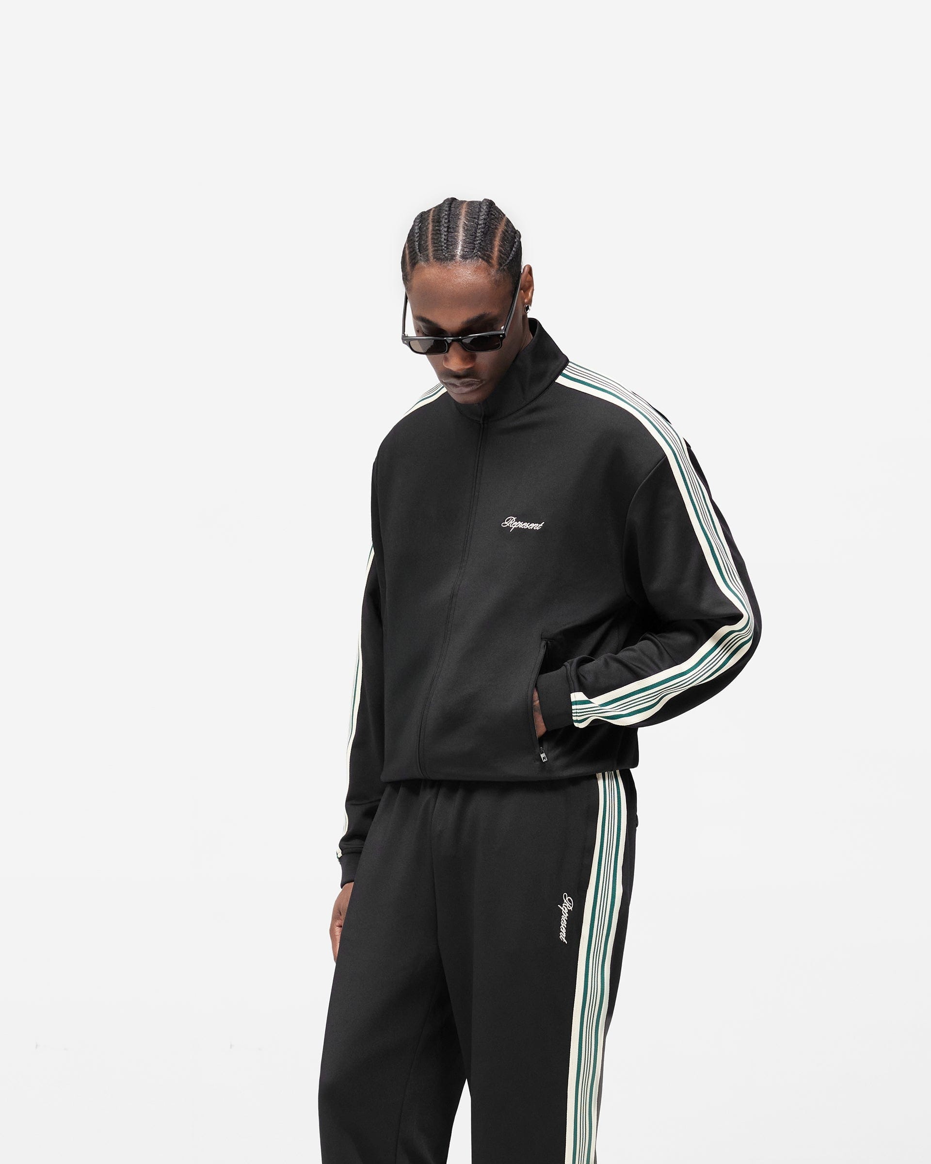 BF25 Taped Track Jacket - Jet Black