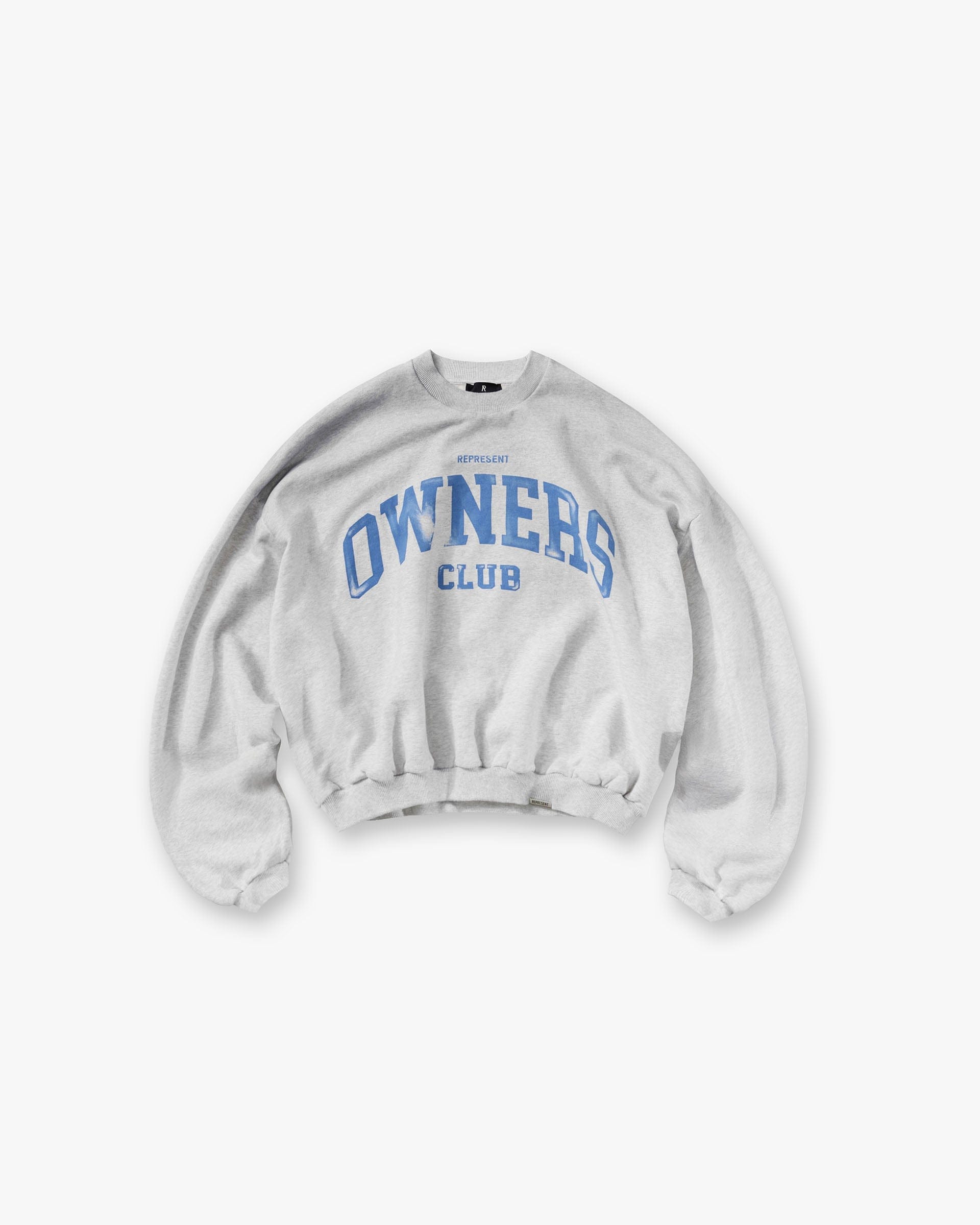 Owners Club Represent Owners Club Sweater - Sprayed Ice Grey Marl