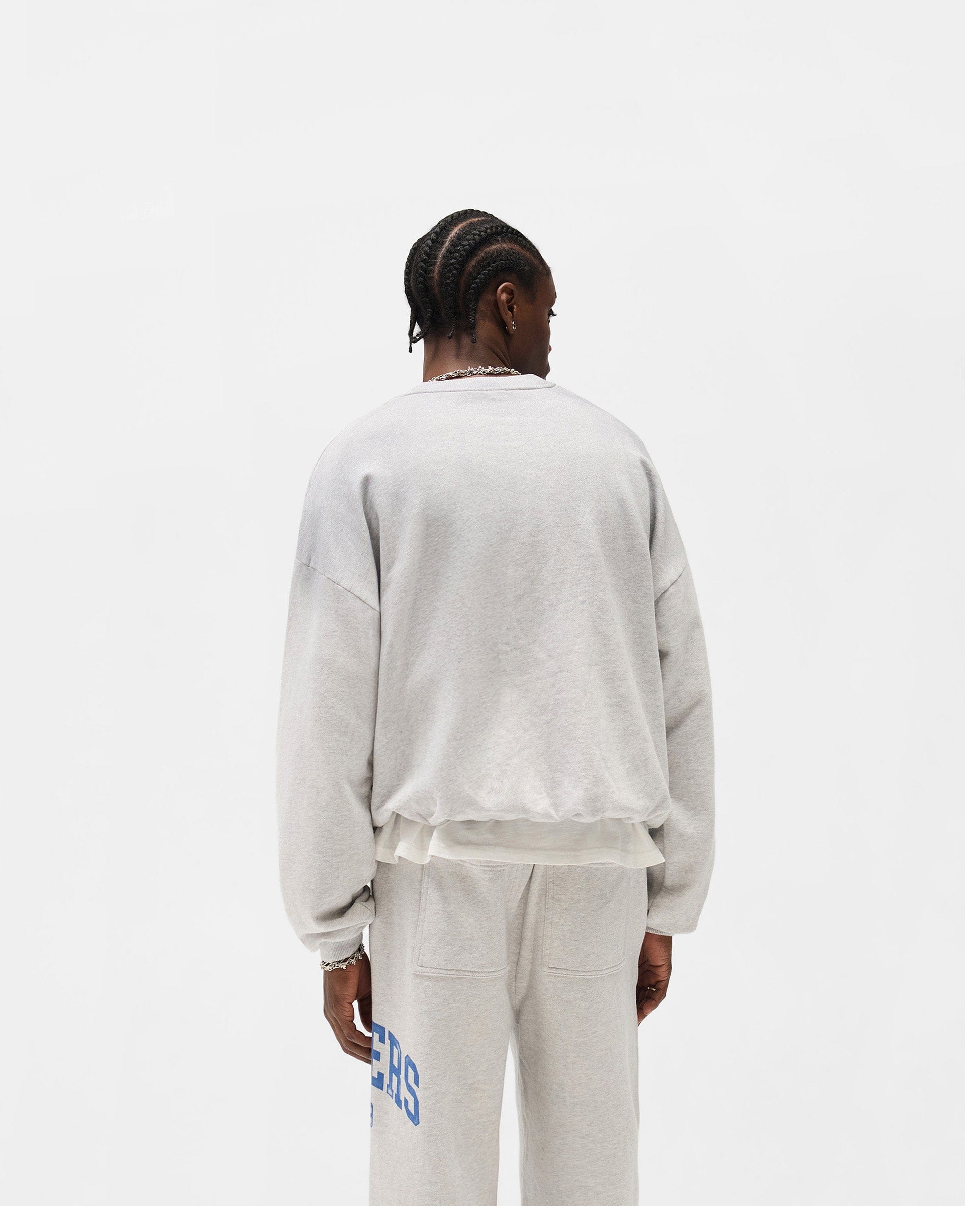 Owners Club Represent Owners Club Sweater - Sprayed Ice Grey Marl