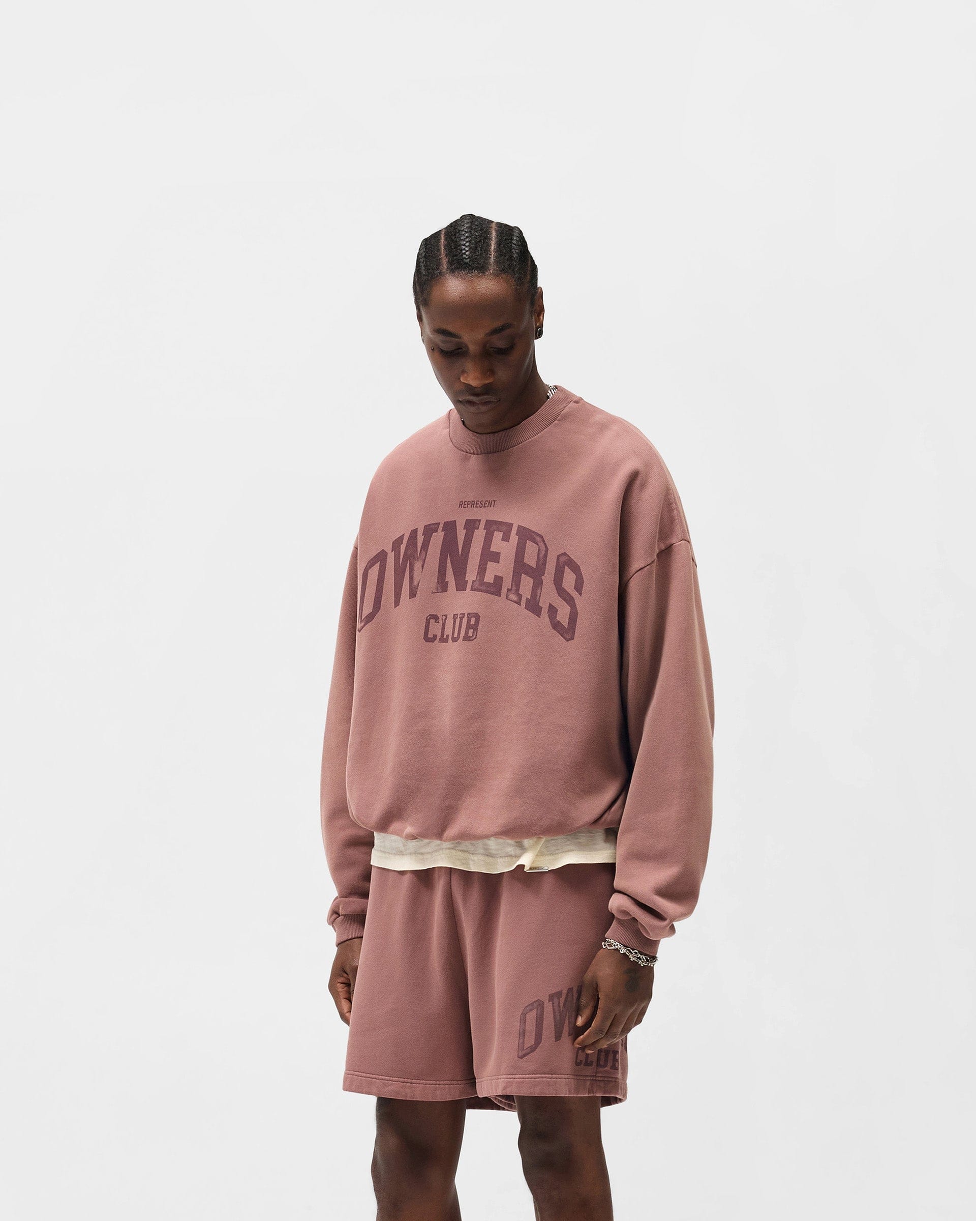 Owners Club Represent Owners Club Sweater - Smoked Rose