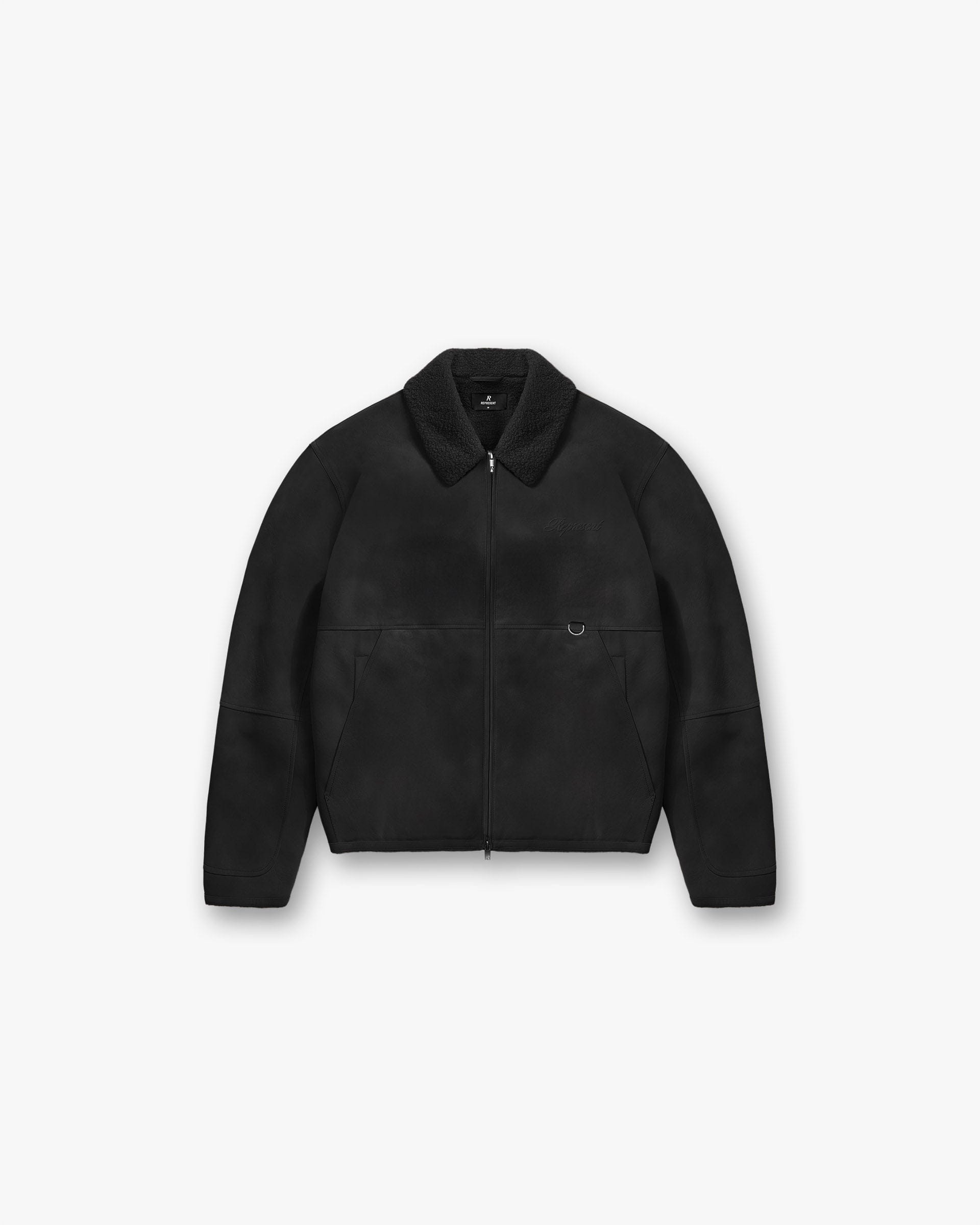 FW25 Faux Shearling Jacket - Jet Black