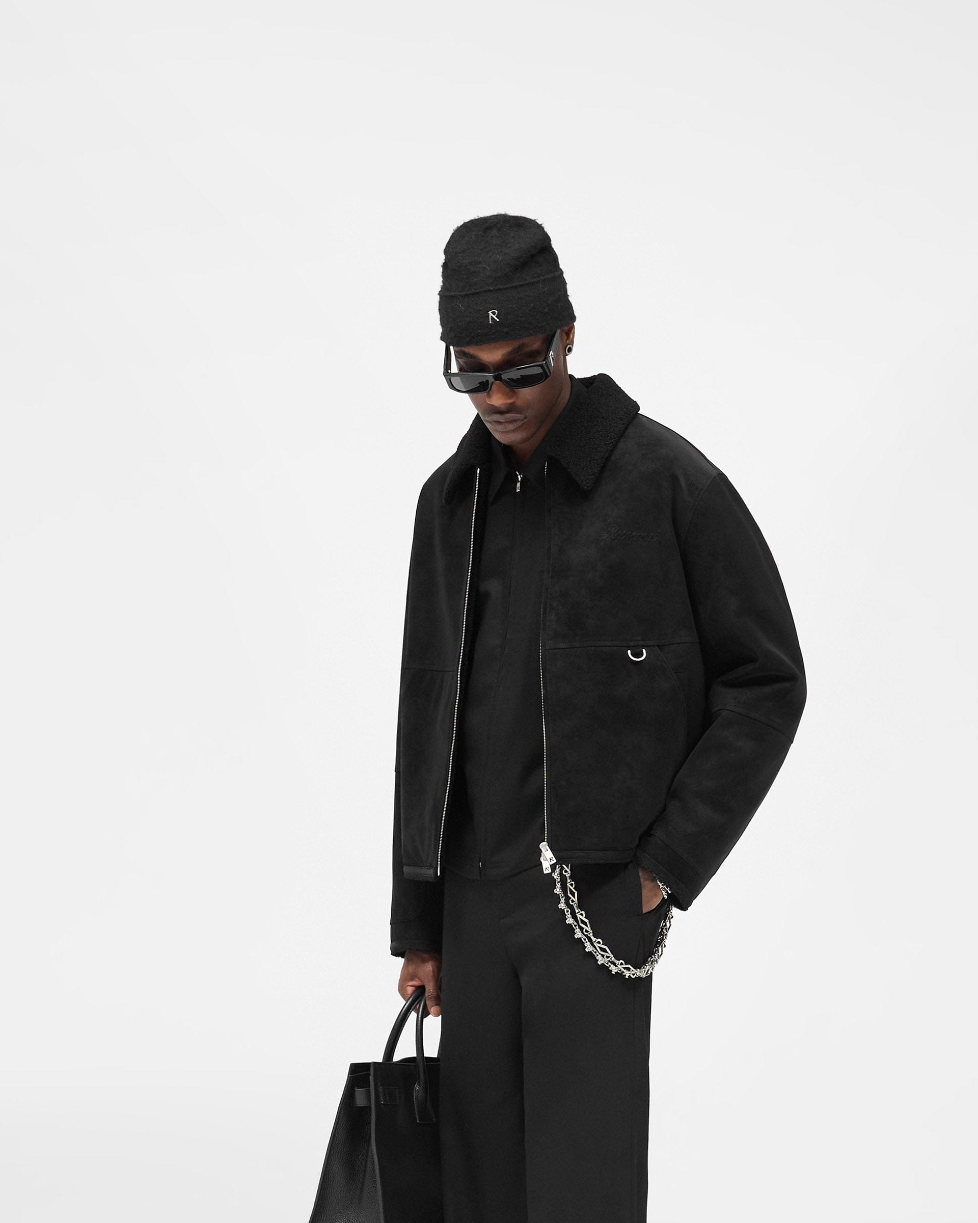 FW25 Faux Shearling Jacket - Jet Black