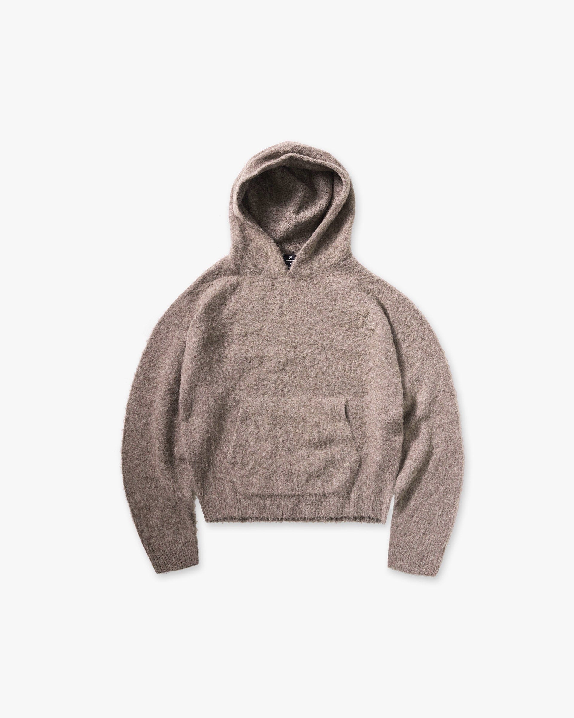 FW25 Textured Borg Hoodie - Nero