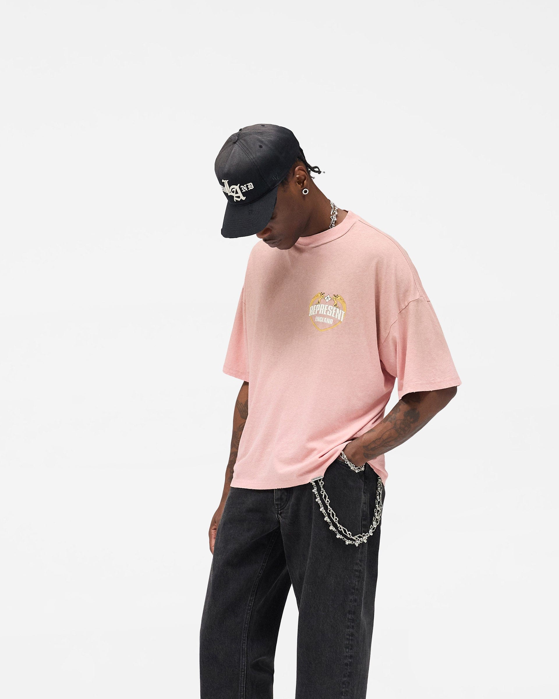 FW25 Angel Border T-Shirt - Quartz
