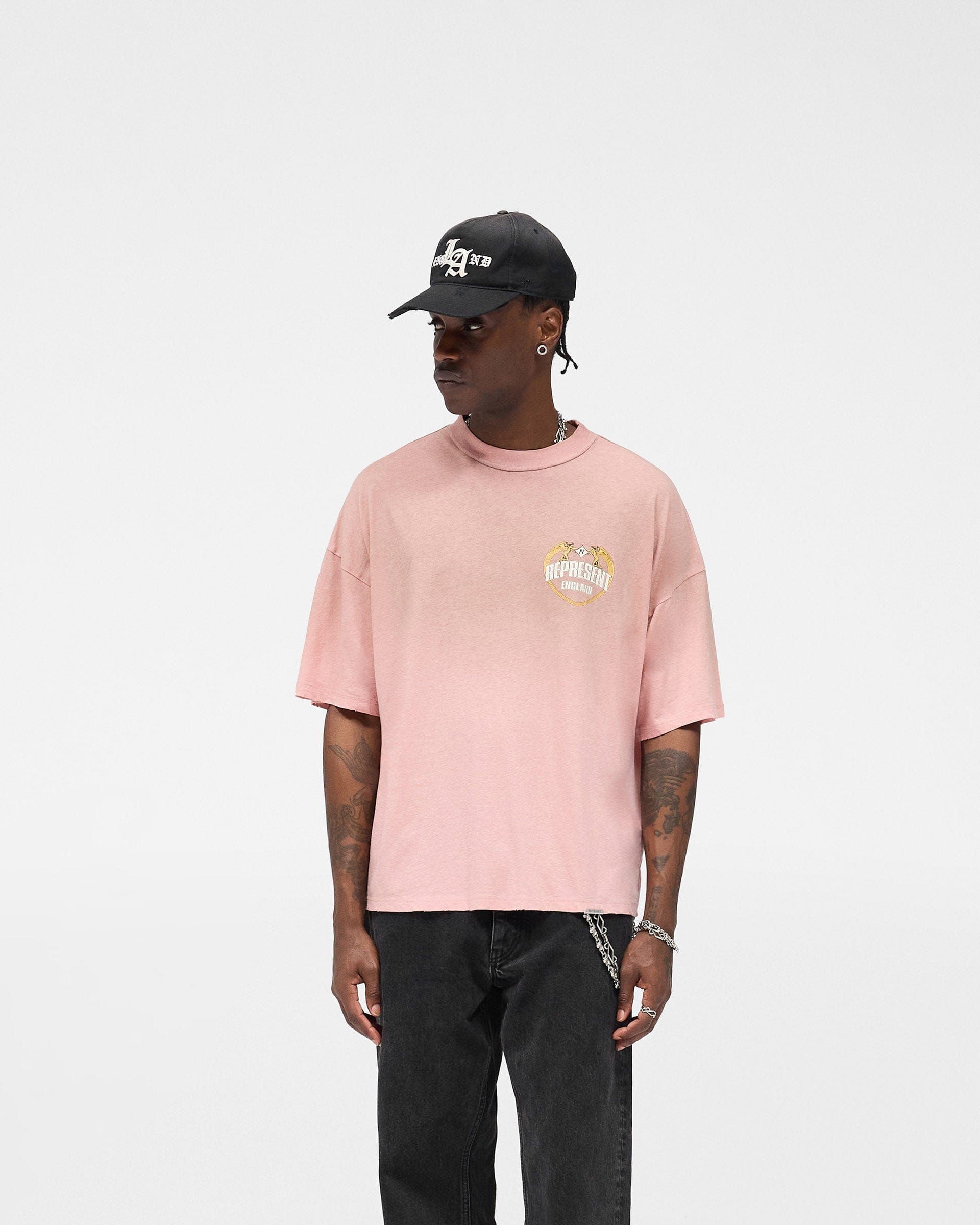 FW25 Angel Border T-Shirt - Quartz