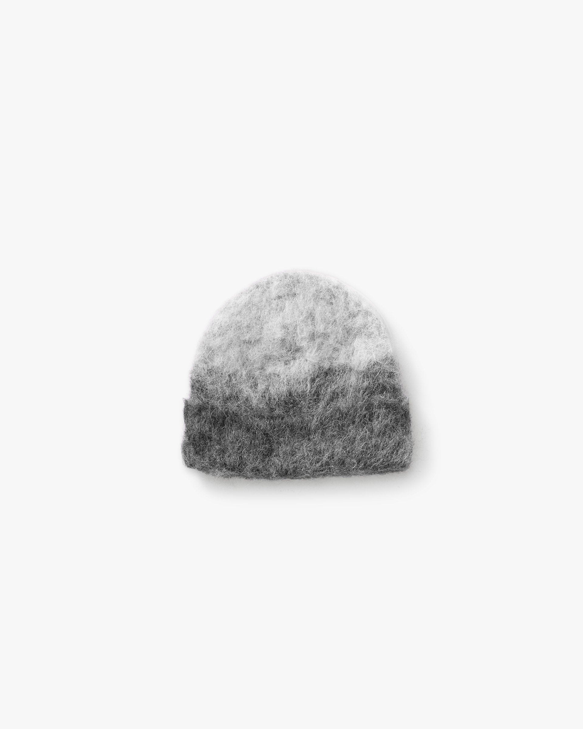 FW25 Ombre Knit Beanie - Light Grey