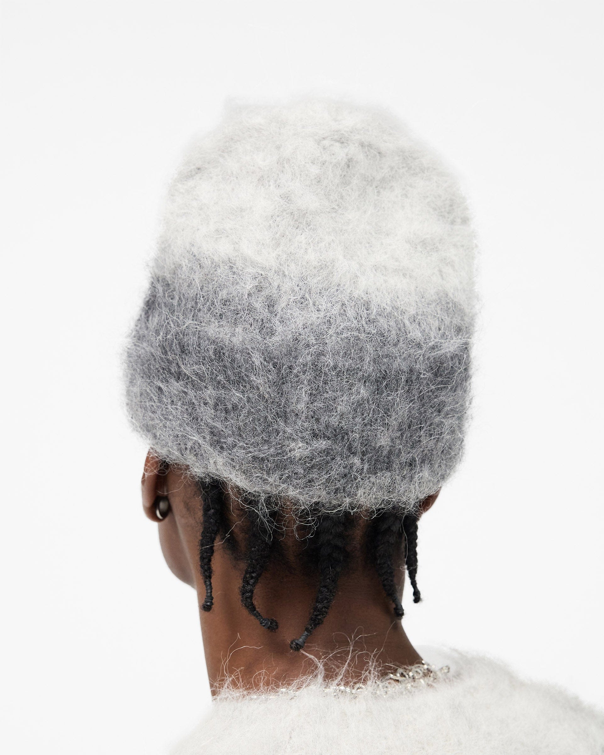 FW25 Ombre Knit Beanie - Light Grey