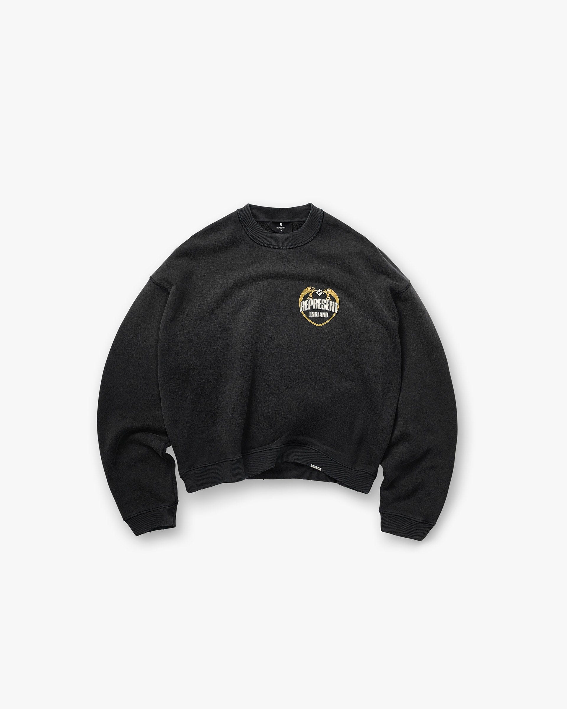 FW25 Angel Border Sweater - Stained Black