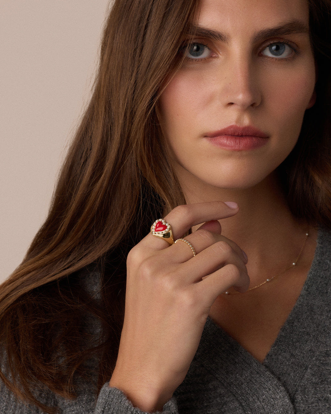 Winter 2026 Fashion Love Pearl Ring