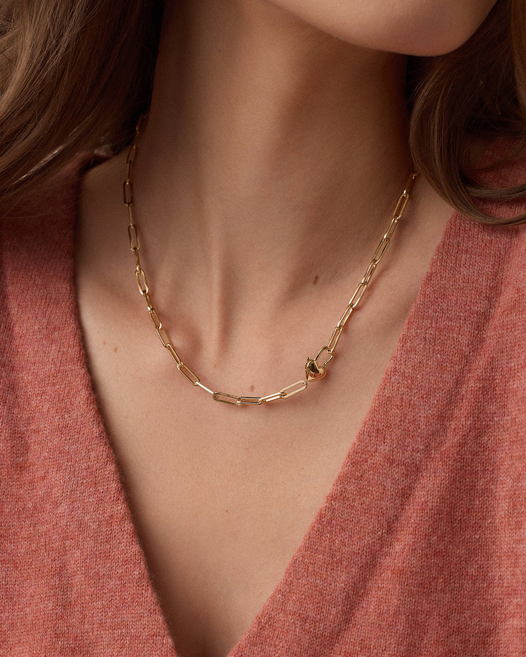 Winter 2026 Fashion Heart Padlock Necklace