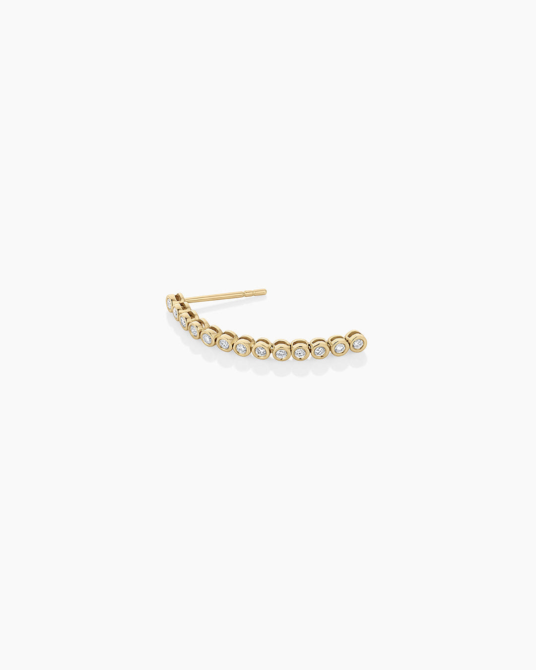 Fine 14K Lab Grown Diamond Classic Tennis Drop Single Earring