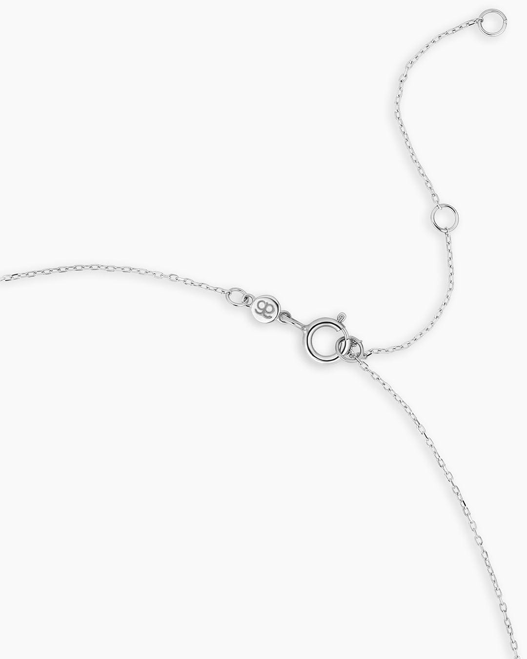 Fine 14K White Gold Mama Necklace