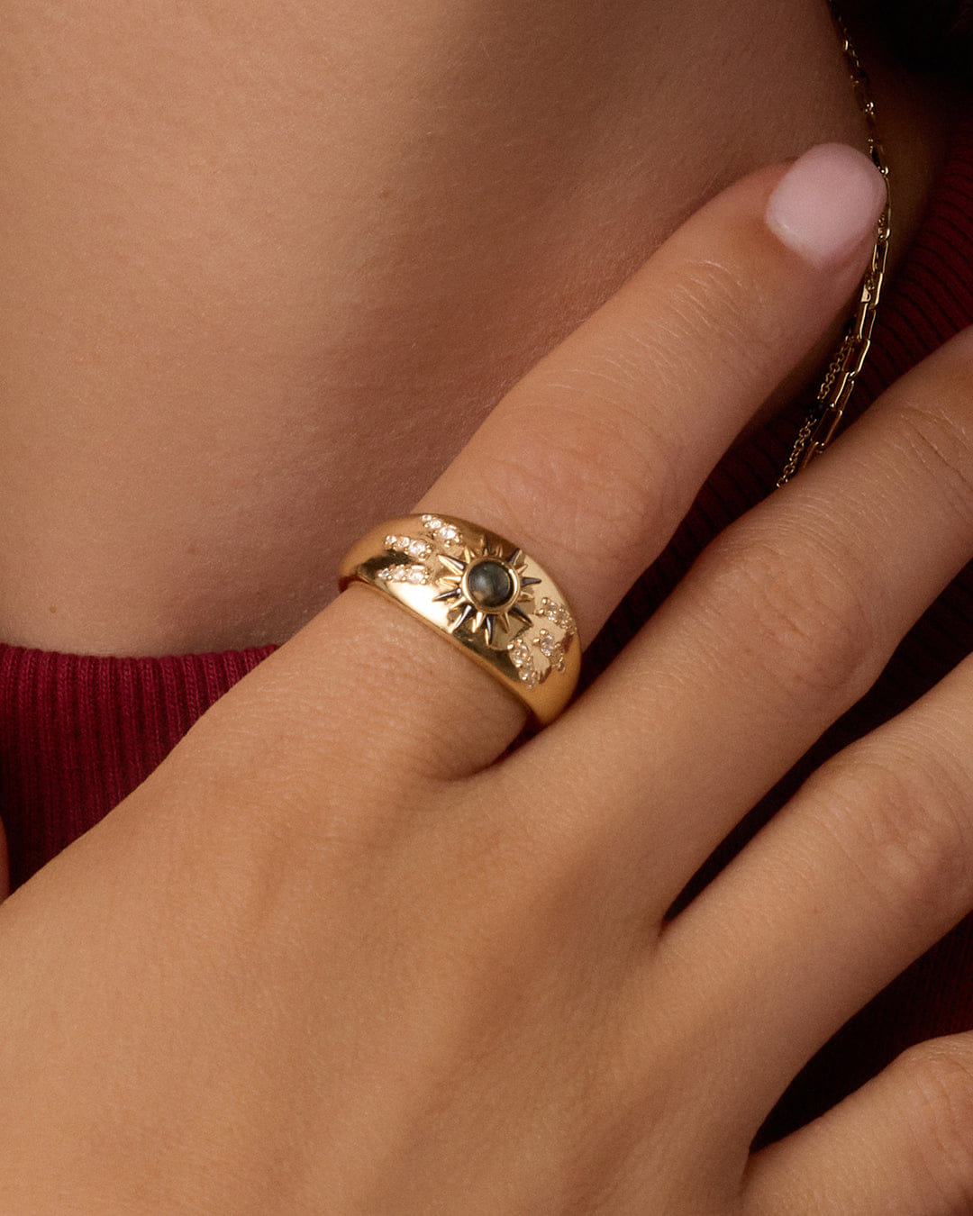 Winter 2025 Fashion Vintage Burst Ring