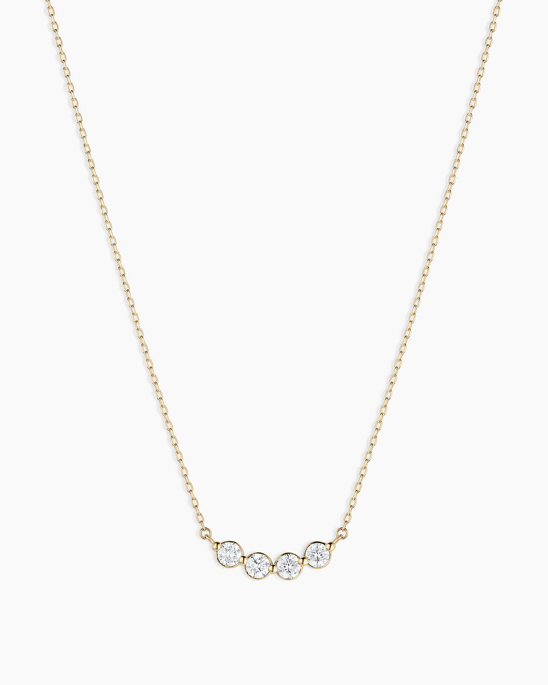Fine 14K Lab Grown Diamond Halo Cluster Necklace