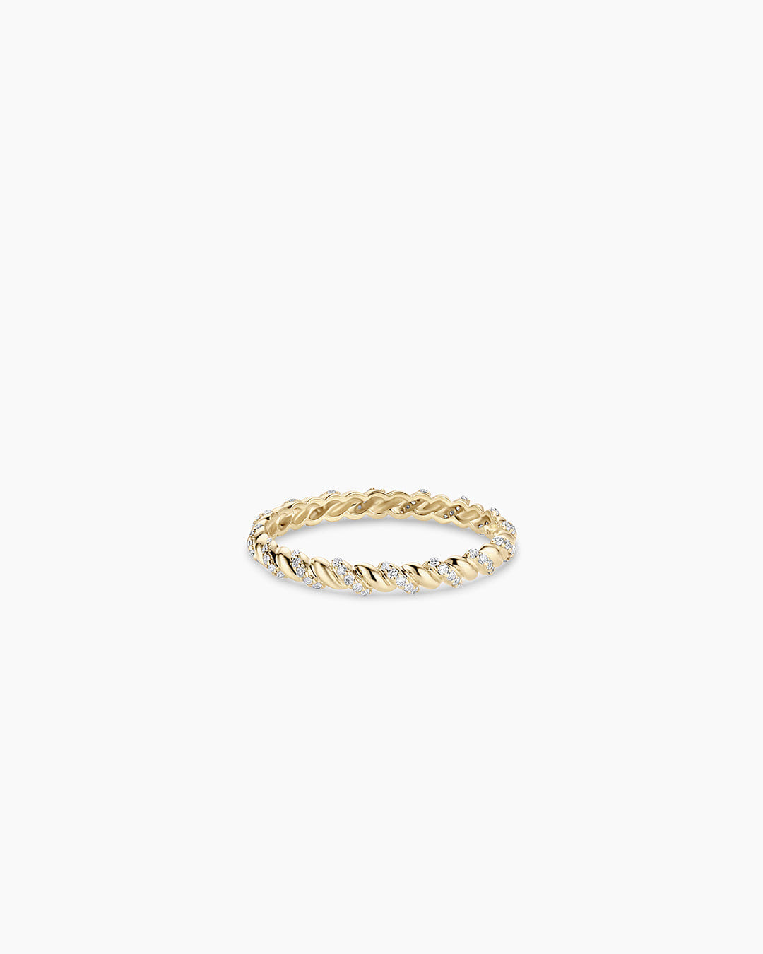 Fine 14K Diamond Crew Ring