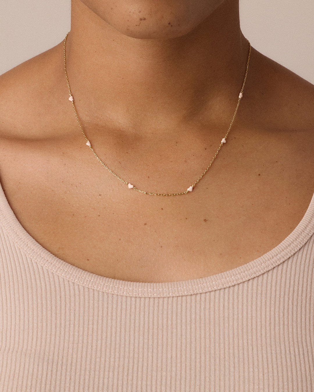 Fine Pink Amour Necklace