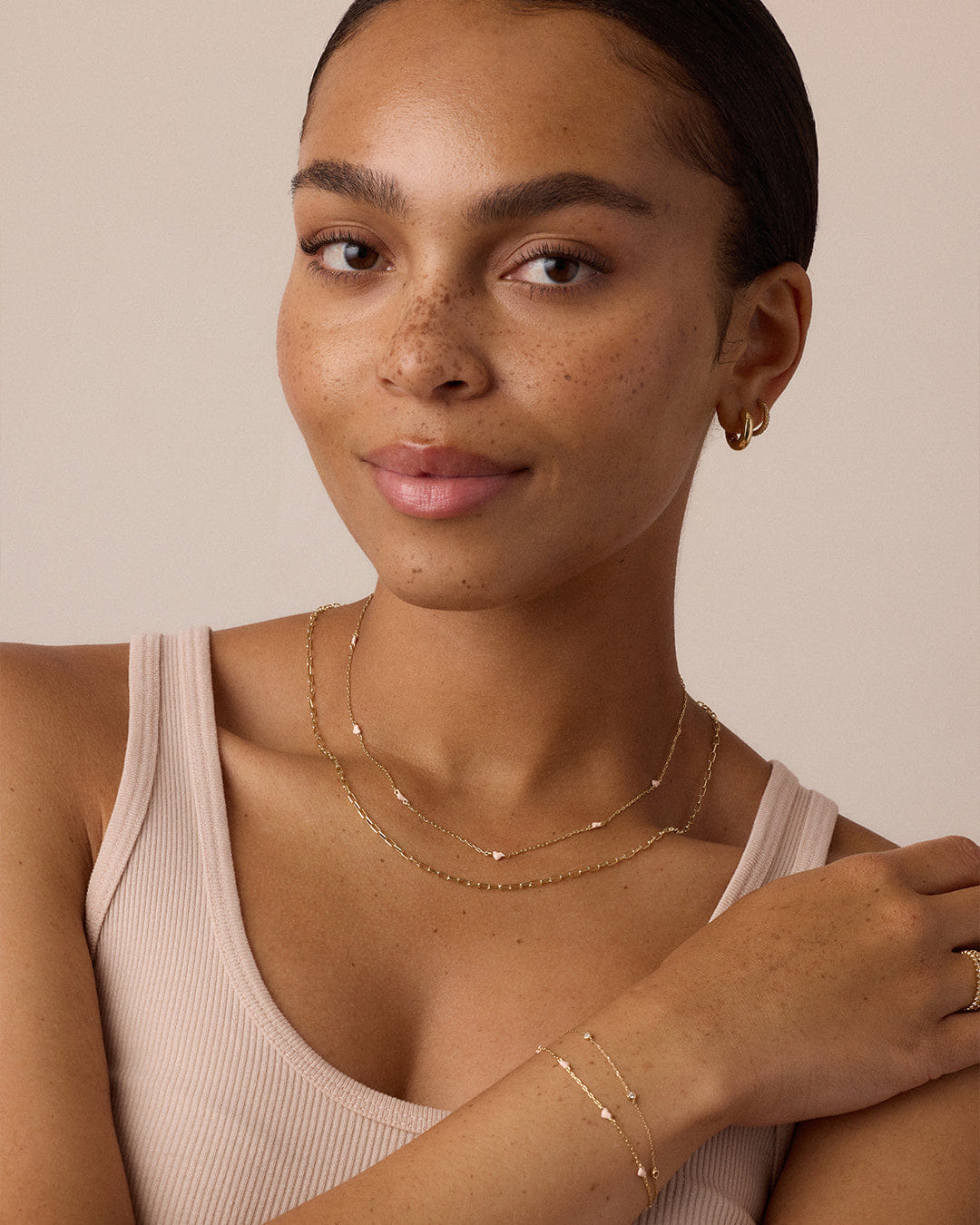 Fine Pink Amour Necklace