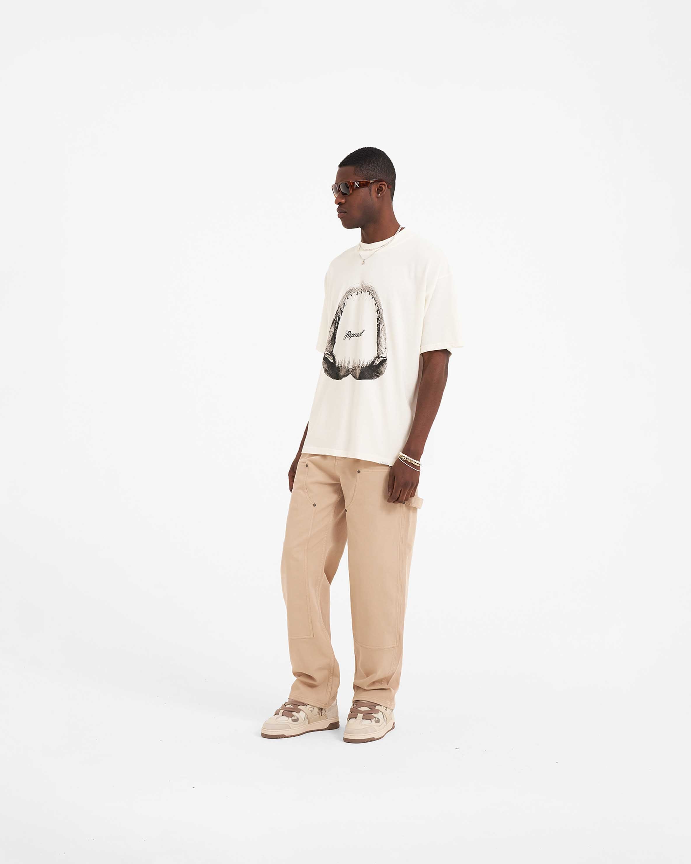 SS23 Shark Jaws T-Shirt - Flat White