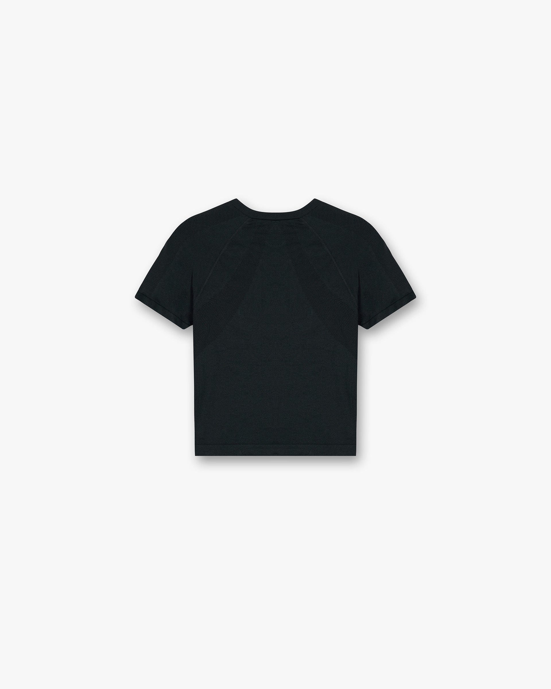 Womens 247 247 Ease Seamless Perforated T-Shirt - Black