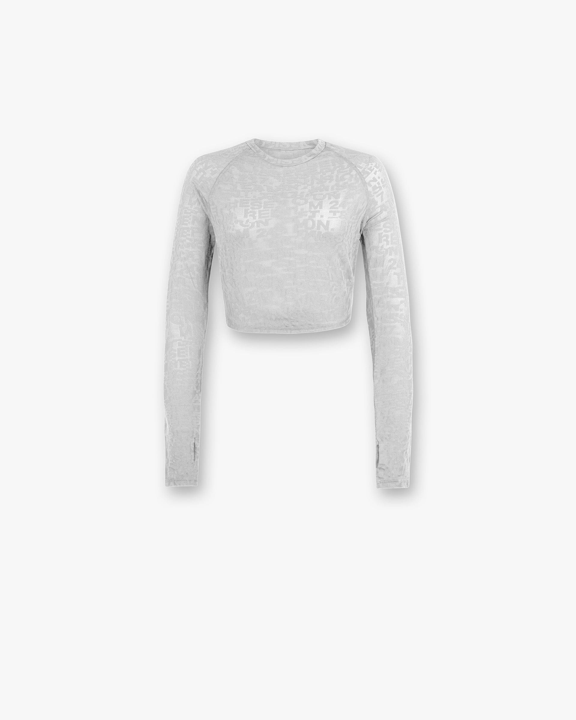 Womens 247 247 Glitch Cropped Training T-Shirt - Grey