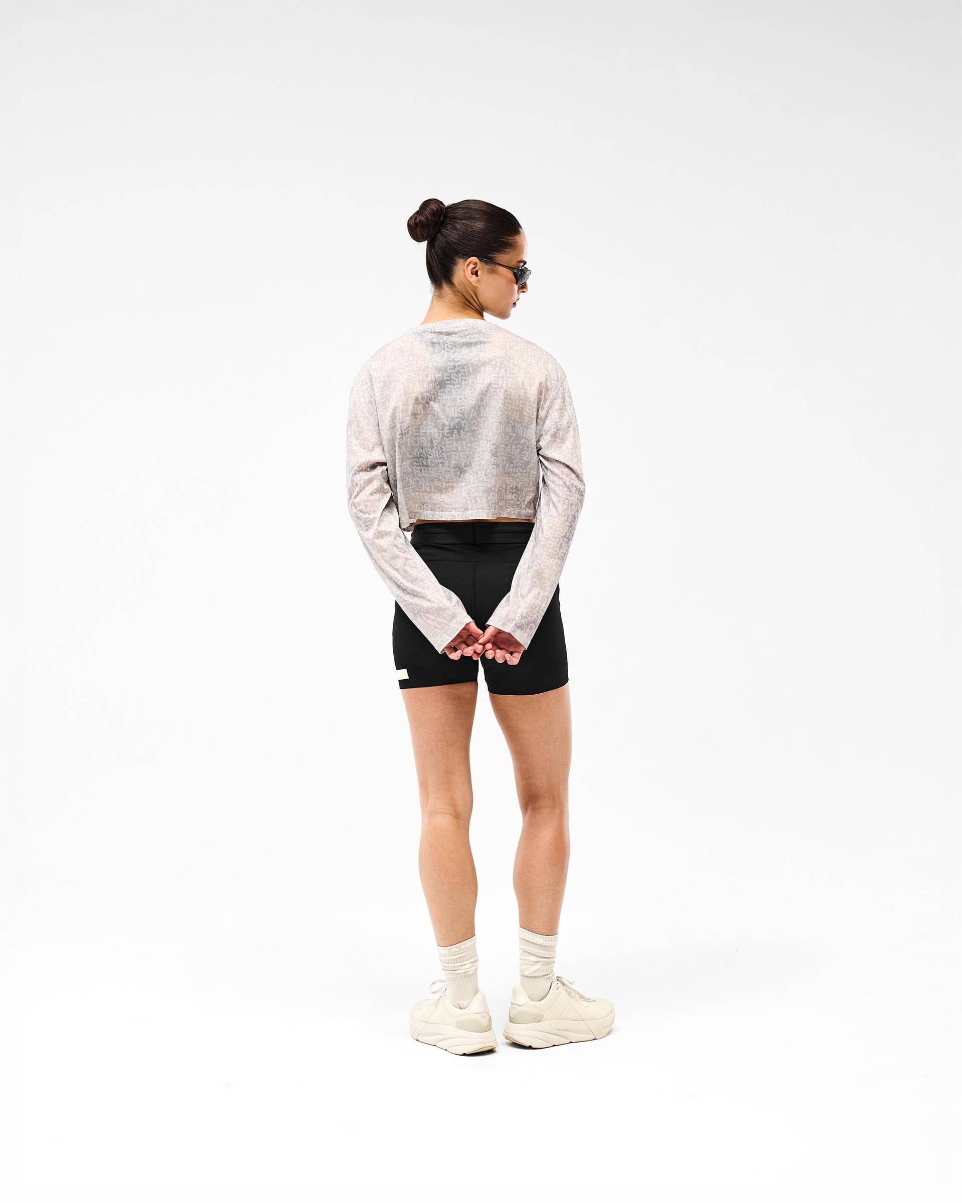 Womens 247 247 Glitch Cropped Training T-Shirt - Grey