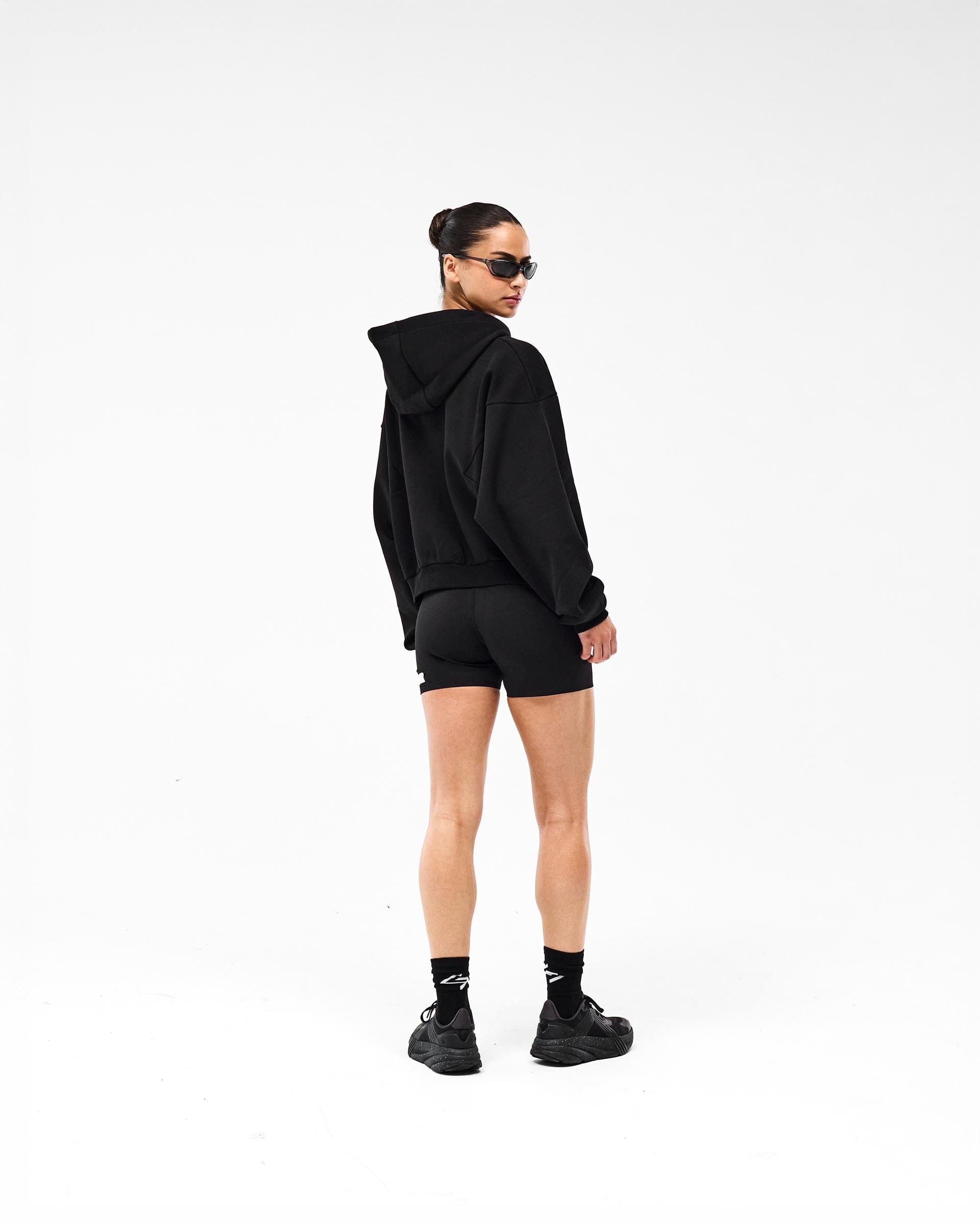 Womens 247 247 Training Hoodie Zip Front - Black