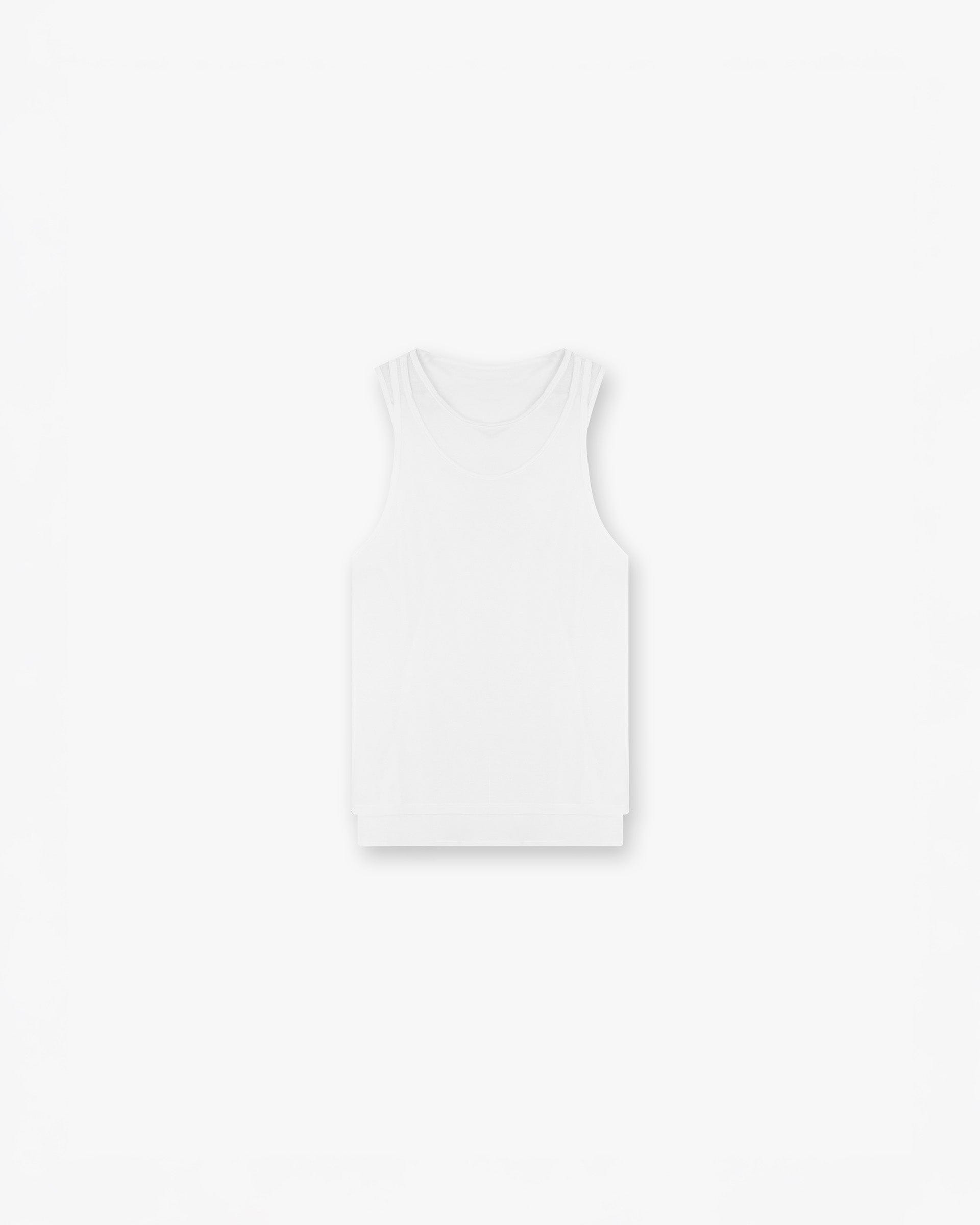 Womens 247 247 Double Layer Training Vest - White