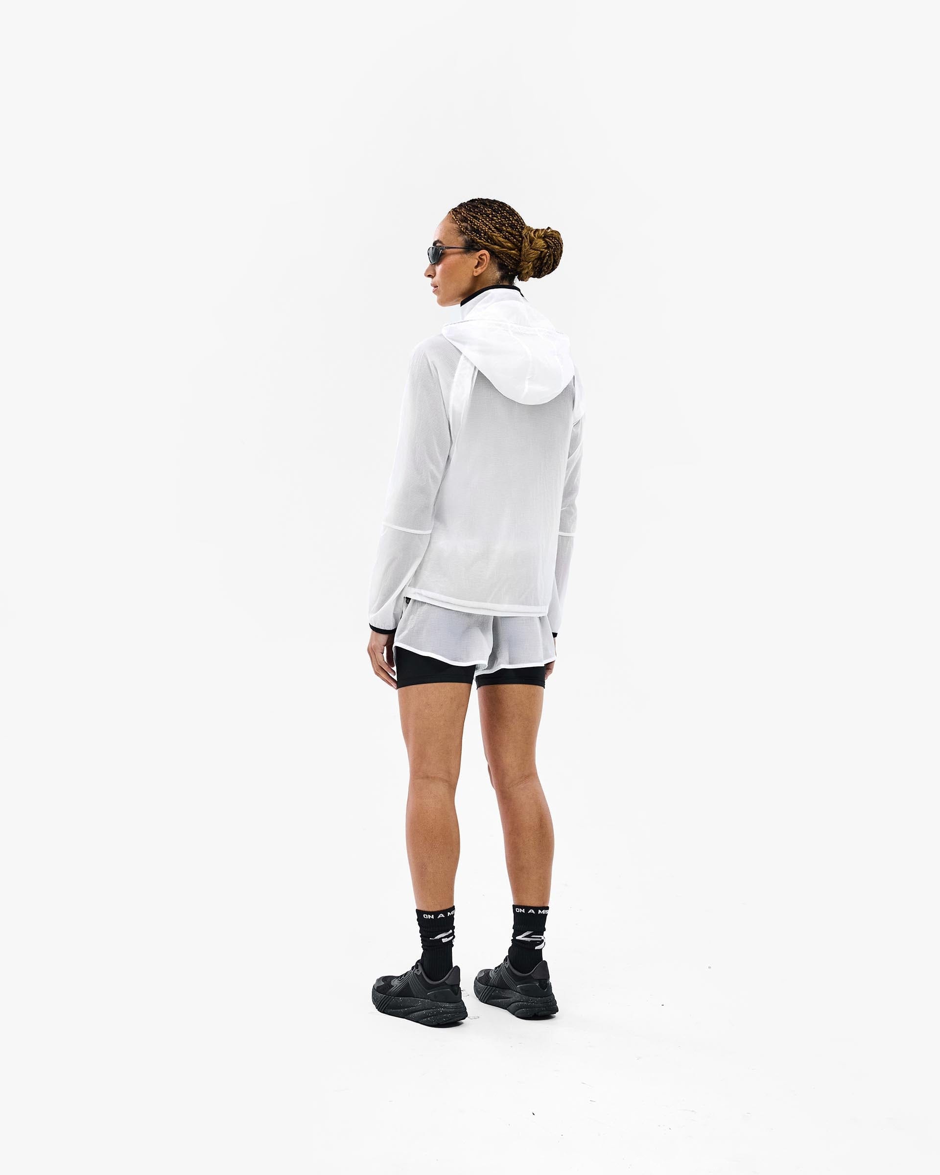Womens 247 247 Fly Running Jacket - White