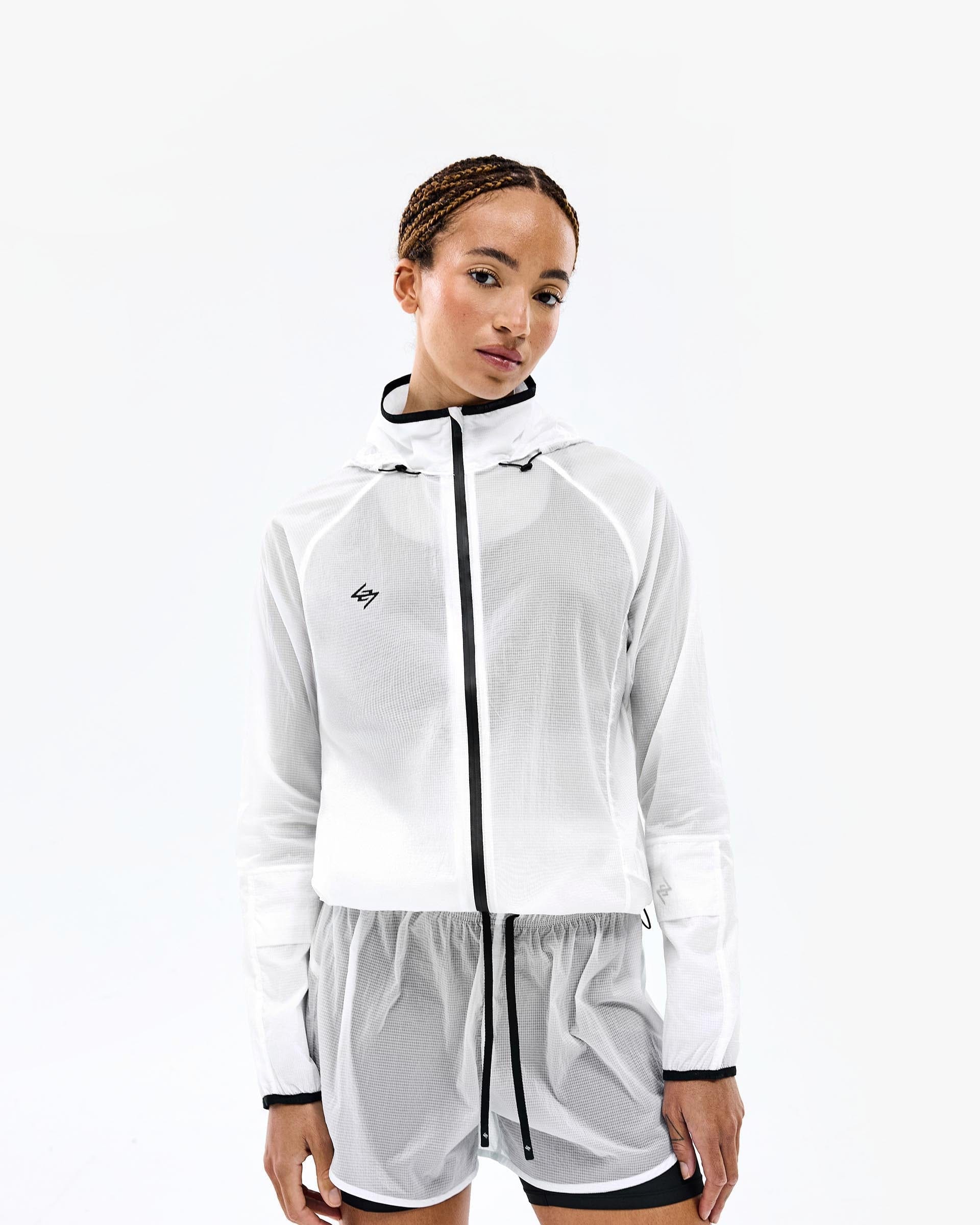 Womens 247 247 Fly Running Jacket - White