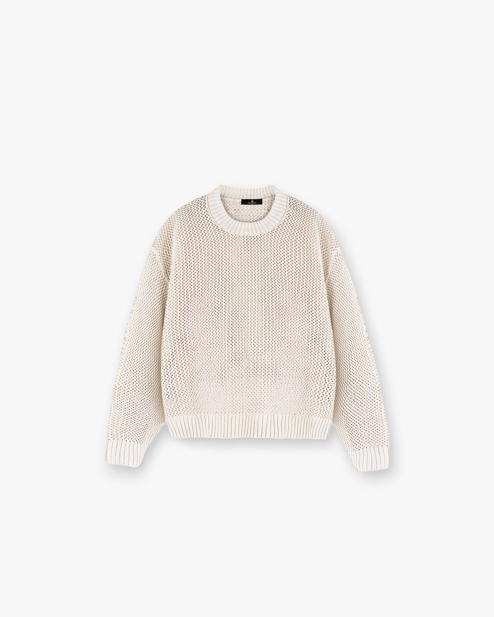 SS25 Open Gauge Knit Sweater - Off White
