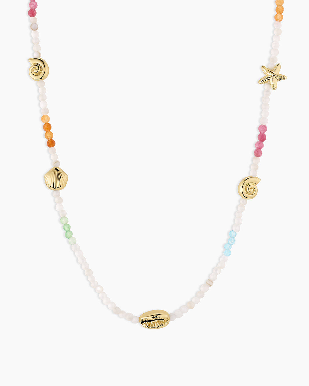Summer 2026 Fashion Reef Beach Mini Charm Necklace