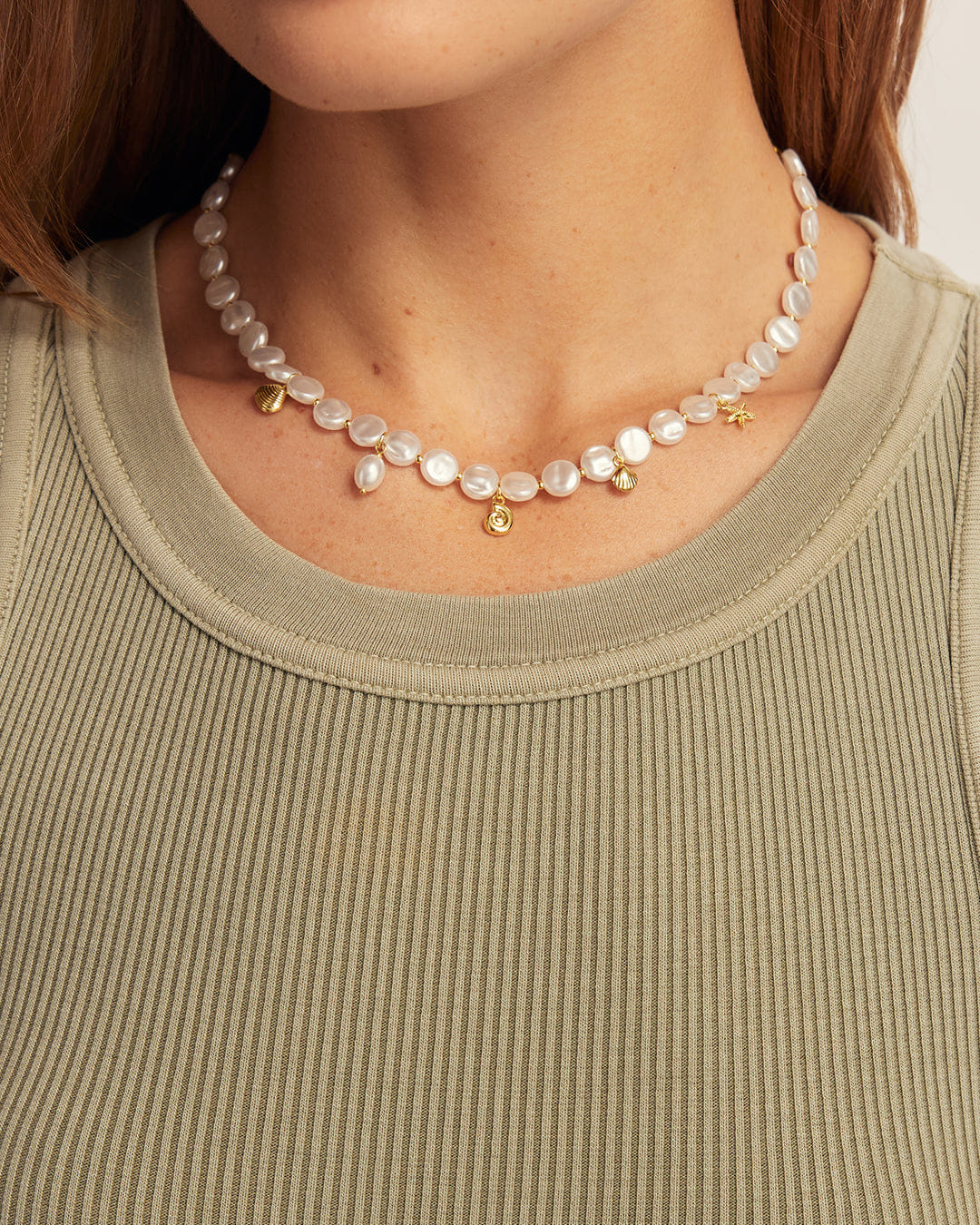 Summer 2026 Fashion Reese Pearl Mini Charm Necklace