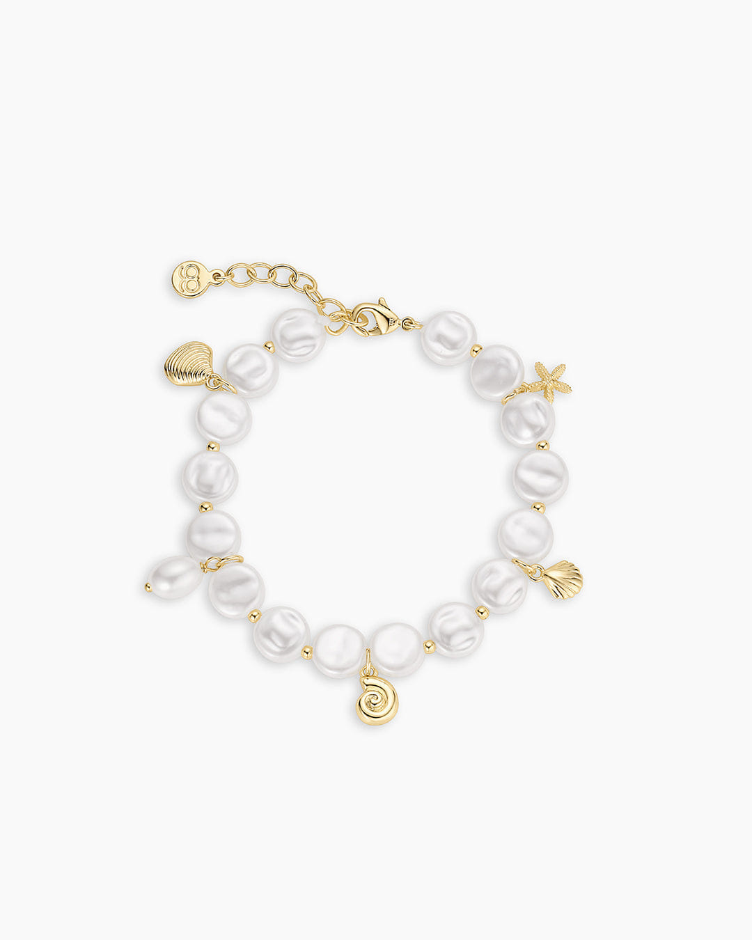 Summer 2026 Fashion Reese Pearl Mini Charm Bracelet