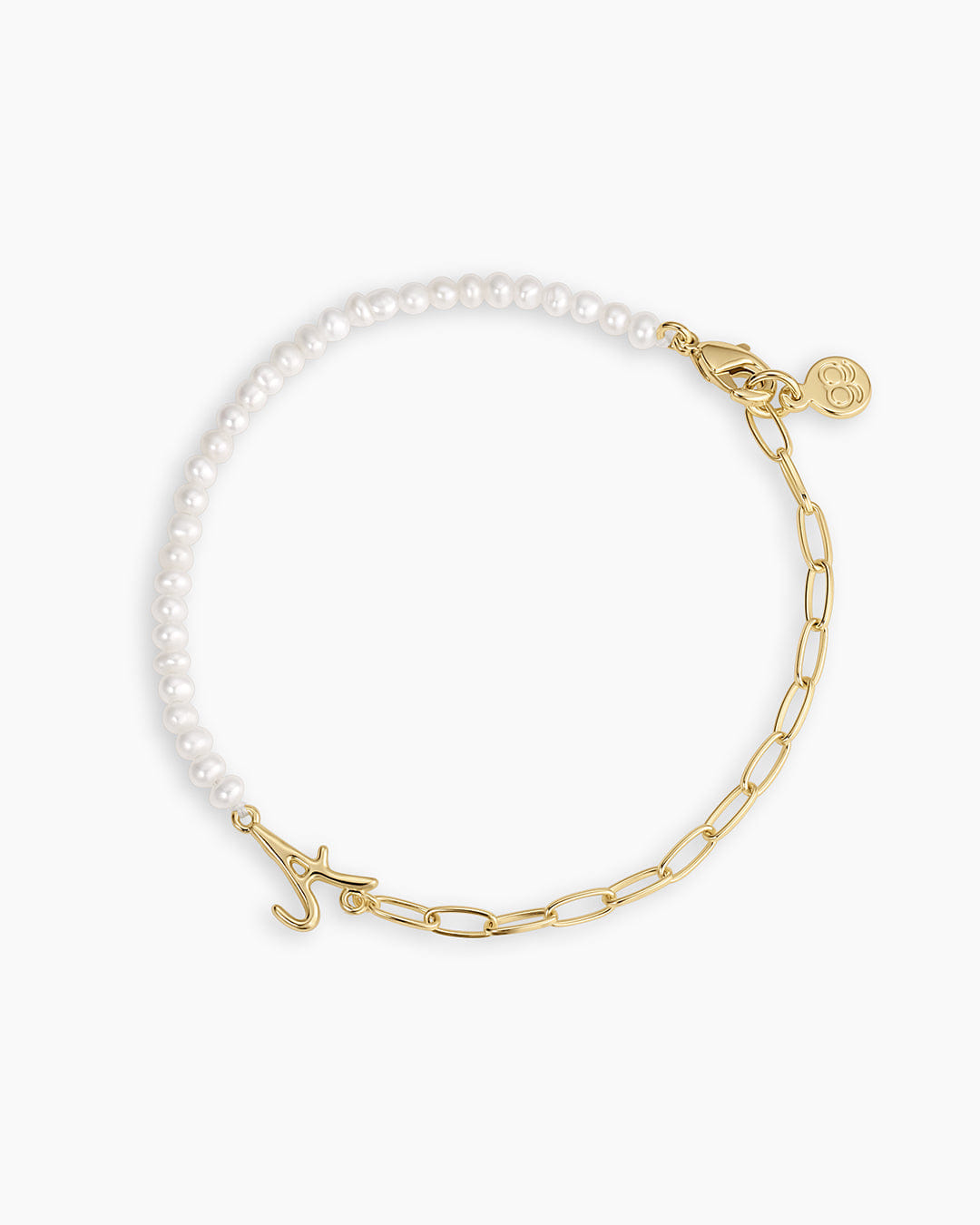 Spring 2026 Fashion Lou Pearl Alphabet Bracelet
