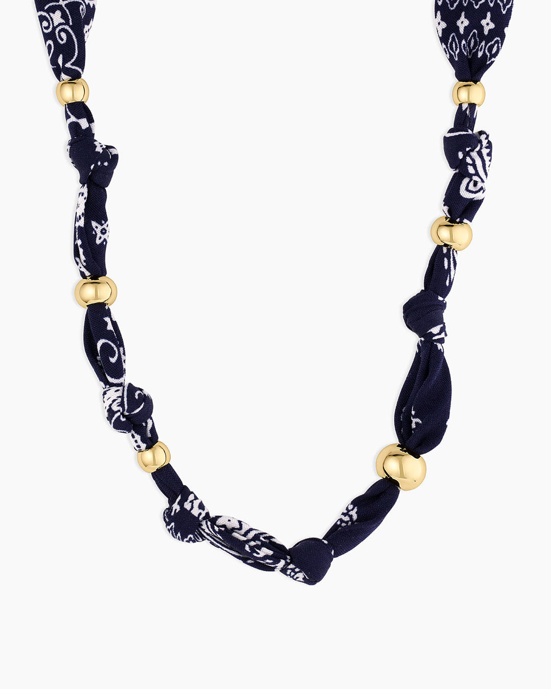 Spring 2026 Fashion Paisley Bandana Knot Necklace