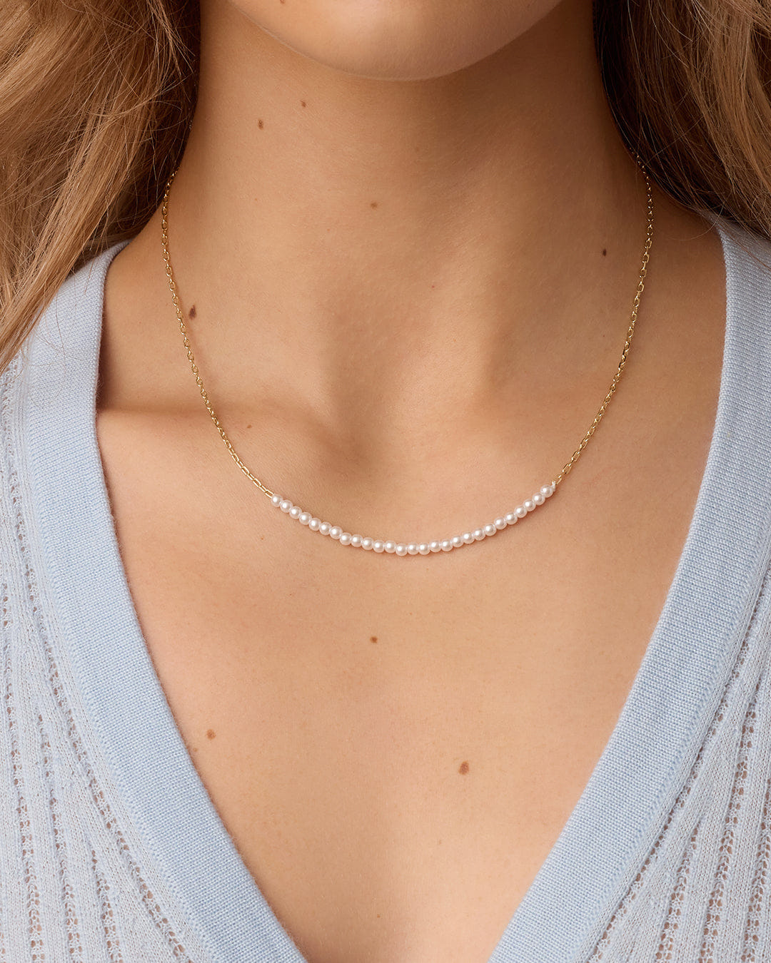 Spring 2026 Fashion Finley Pearl Row Necklace
