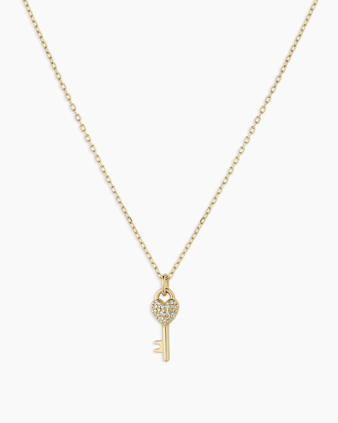 Winter 2025 Fine 14K Diamond Bond Key Necklace
