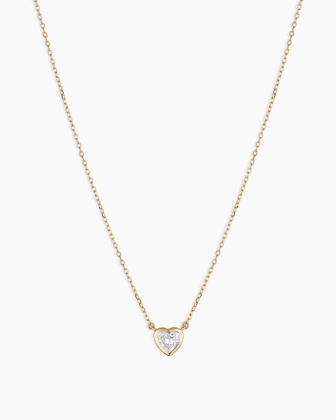 Fine 14K Lab Grown Diamond Heart Necklace