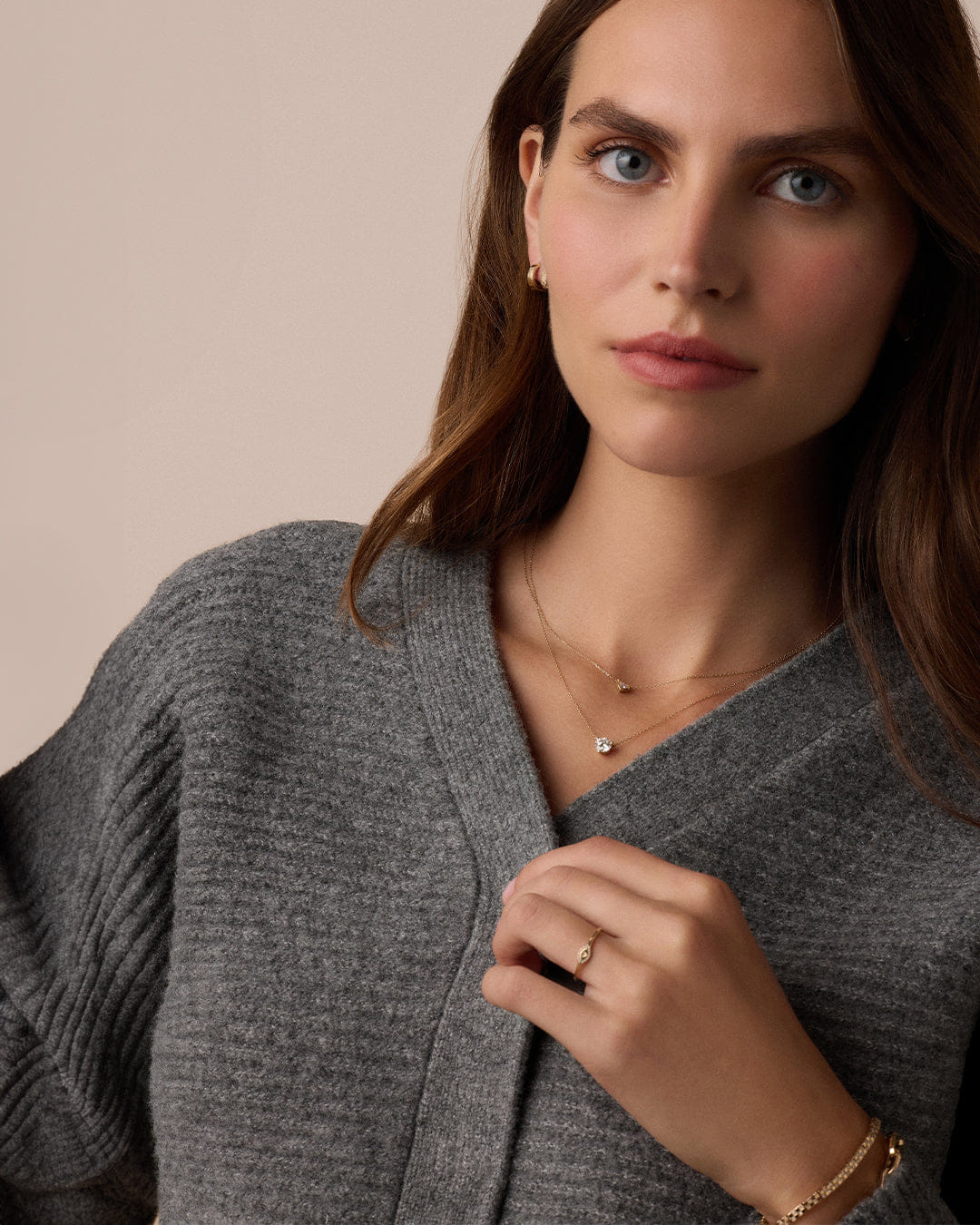 Fine 14K Lab Grown Diamond Heart Necklace